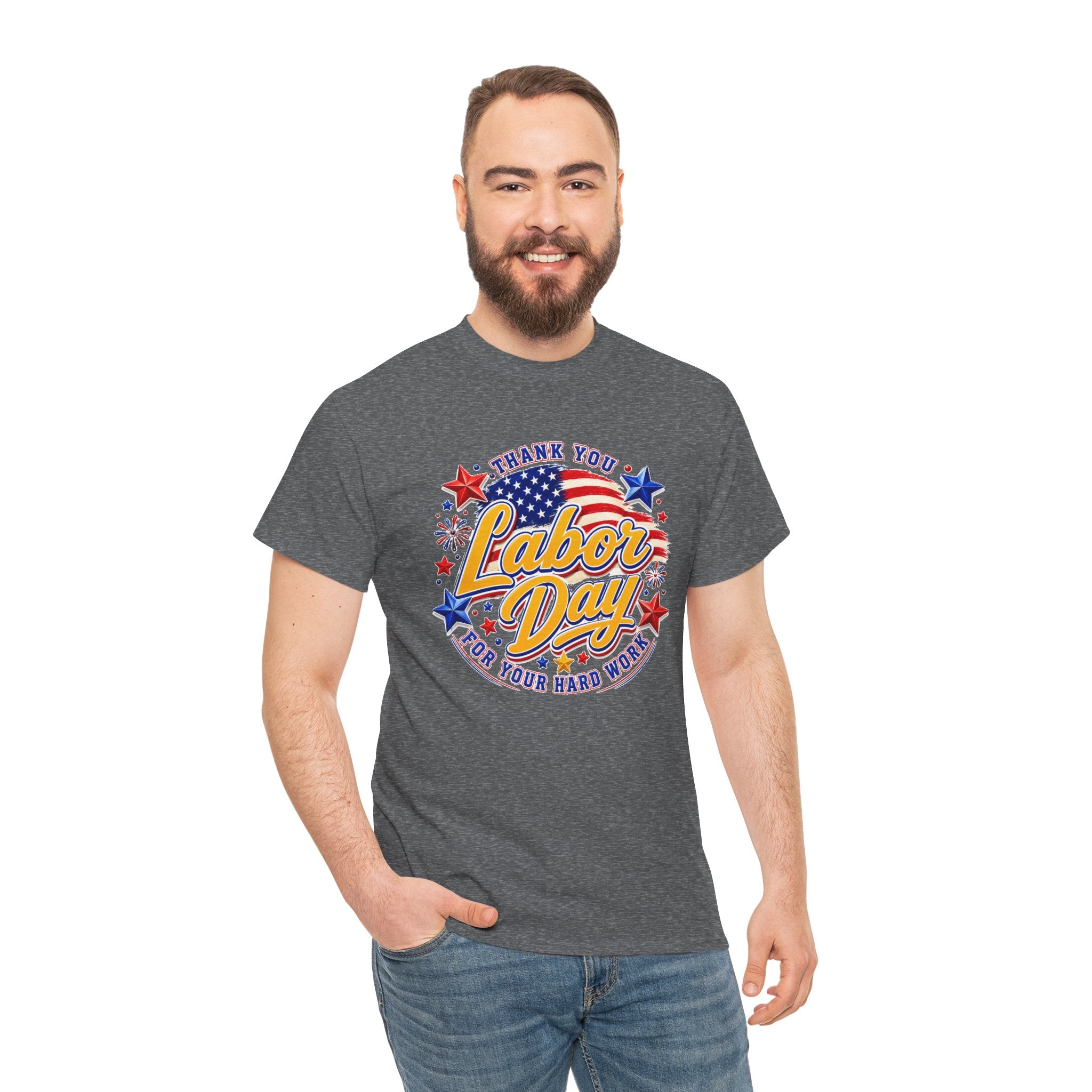 Labor Day Shirt, Thank You Labor Day Tee, Working Today Building Tomorrow Shirt, Patriotic Worker T-Shirt, Construction Gift