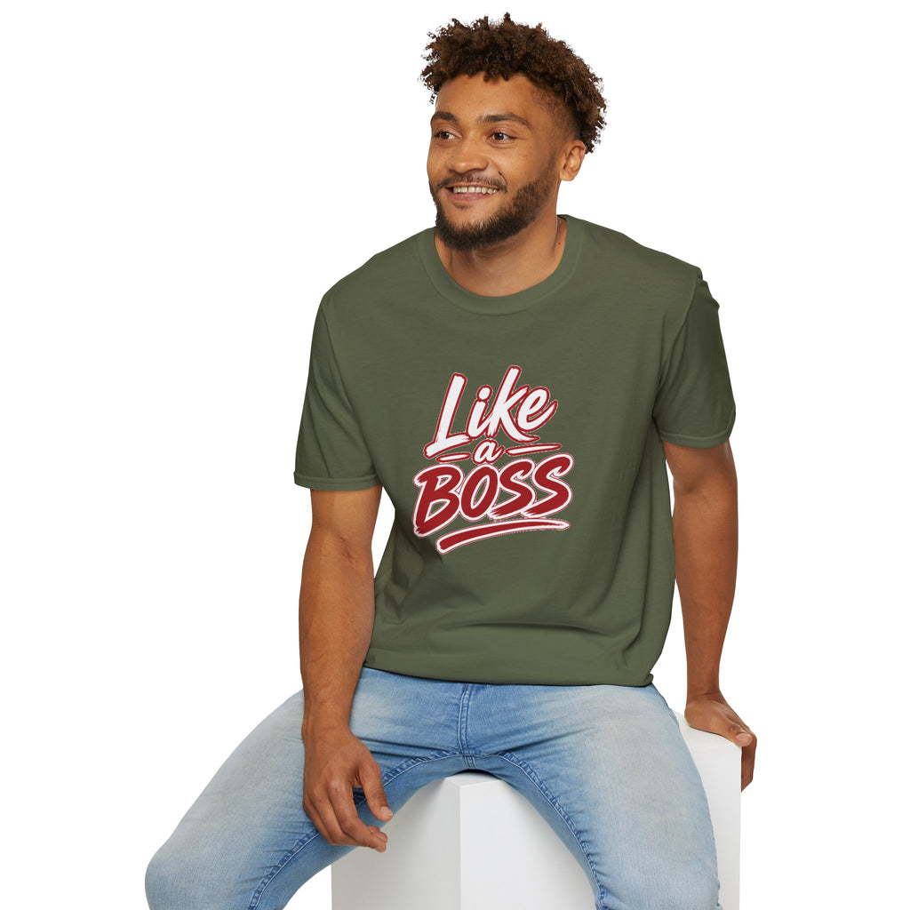 Like a Boss T-Shirt - Retro Script Empowerment Tee