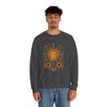 Sun & Sunflower Crewneck Sweatshirt, Boho Celestial Sweatshirt, Vintage Sun Graphic, Cozy Unisex Pullover, Gift for Her