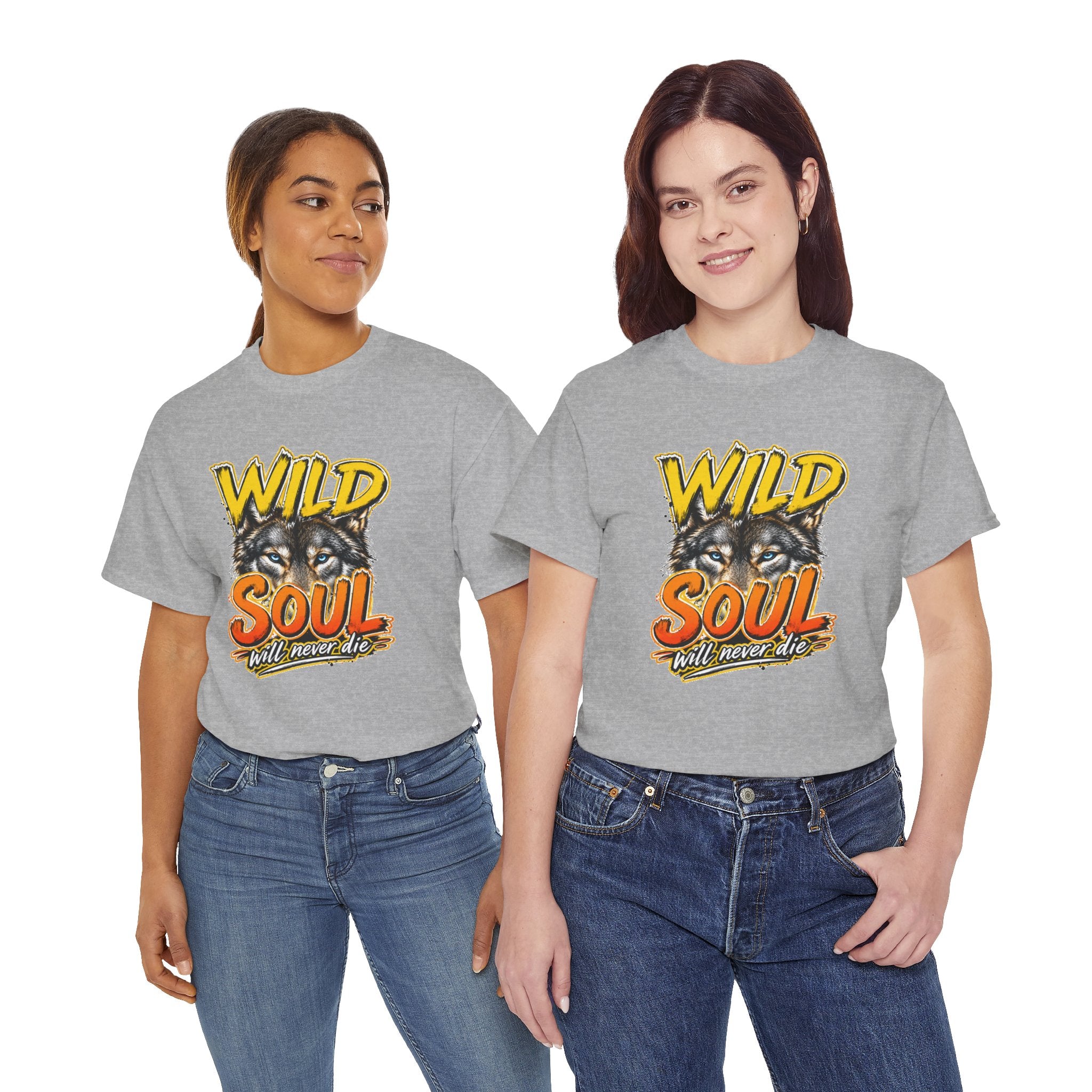Wolf 'Wild Soul' Graphic Tee – Bold Wildlife Shirt for Nature Lovers
