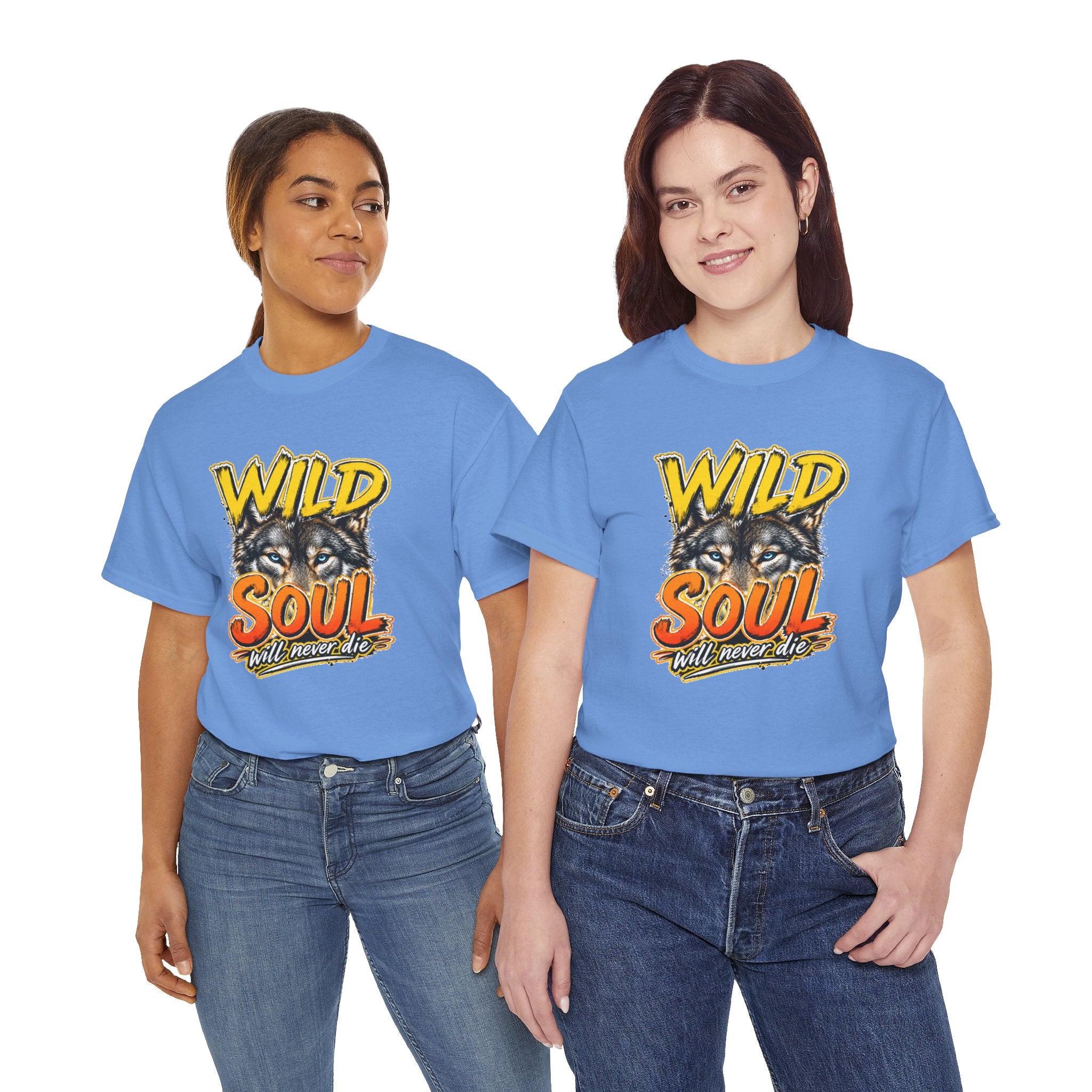 Wolf 'Wild Soul' Graphic Tee – Bold Wildlife Shirt for Nature Lovers