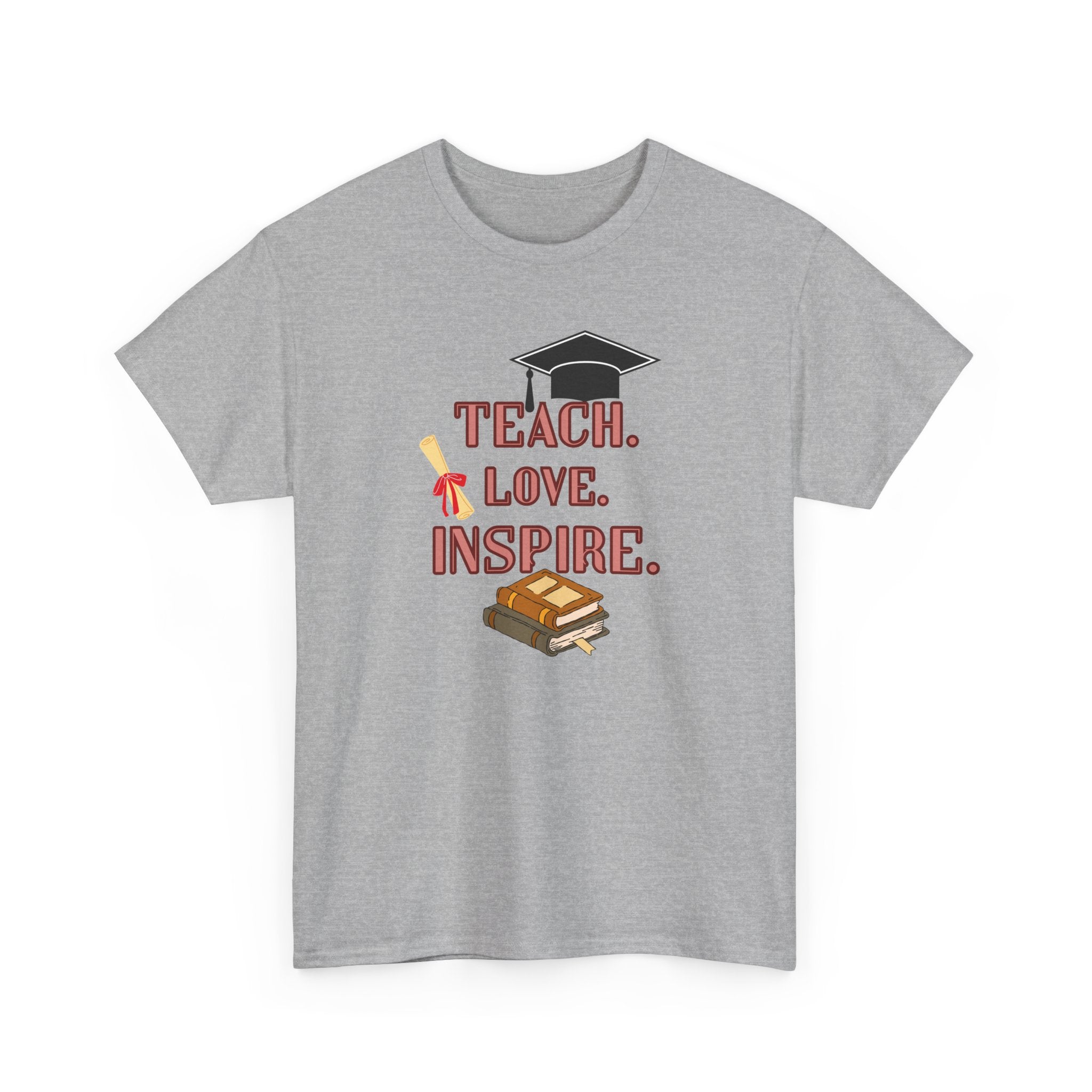 Teacher Shirt Teach Love Inspire, Teacher Gift T-Shirt, Back to School Tee, Inspirational Teacher Shirt, Unisex Graphic Tee