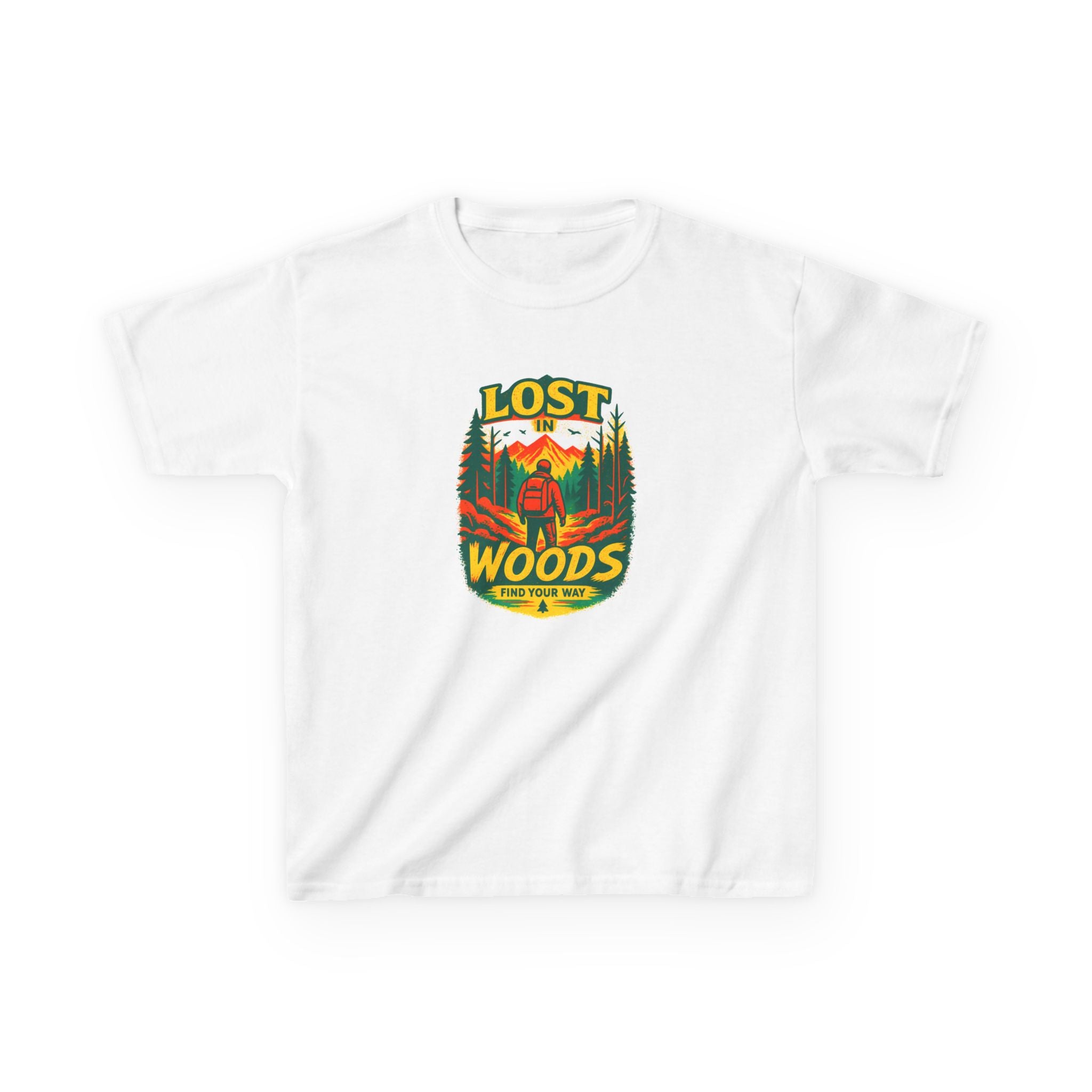 Kids Lost in Woods Shirt | Camping Adventure Tee | Nature Graphic T-Shirt