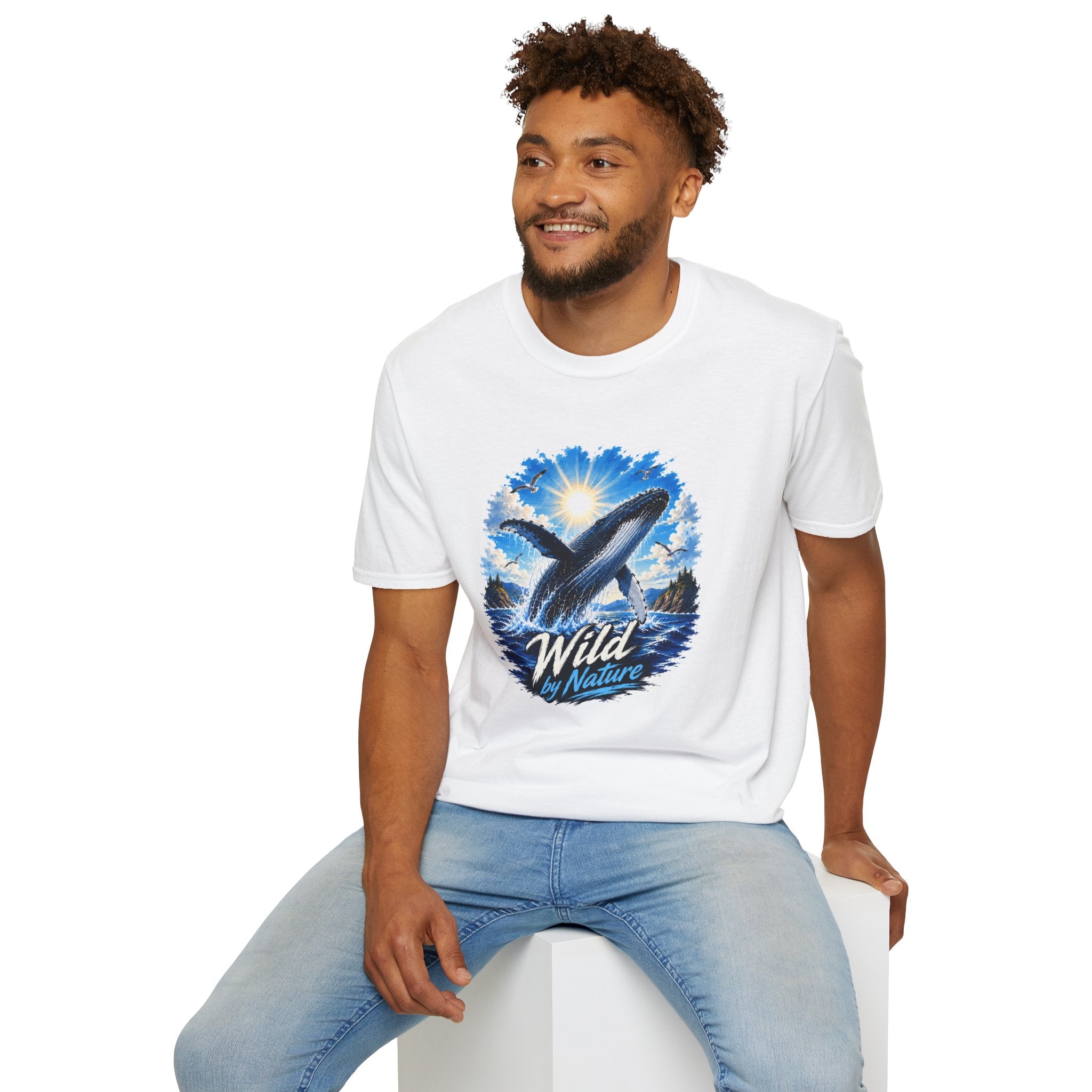 Whale T-Shirt, Ocean Whale Graphic Tee, Wild Nature Shirt, Ocean Lover Gift