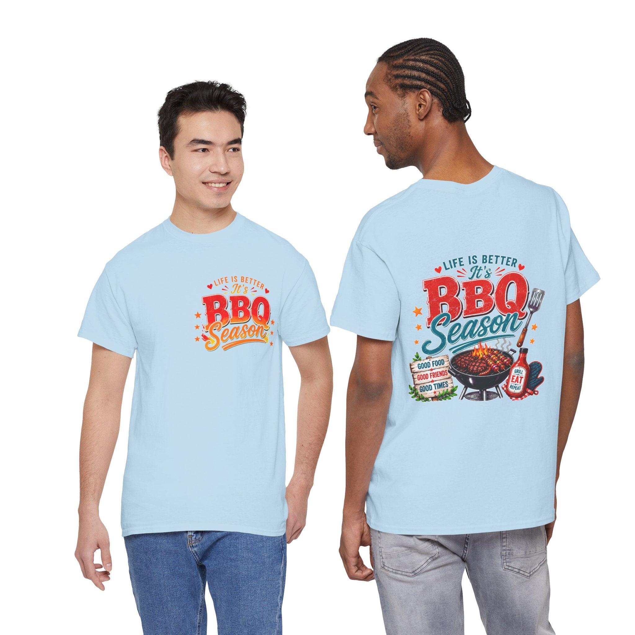 BBQ Season T-Shirt | Life Is Better It's BBQ Season Tee | Funny Grill Shirt | Summer Cookout Tee | Barbecue Lover Gift | Backyard BBQ Shirt