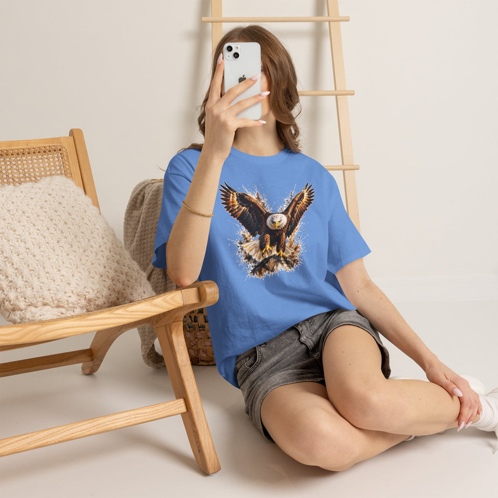 Majestic Bald Eagle T-Shirt, Eagle Graphic Tee, Patriotic Wildlife Shirt, Unisex Bird Lover Tee, American Eagle Gift