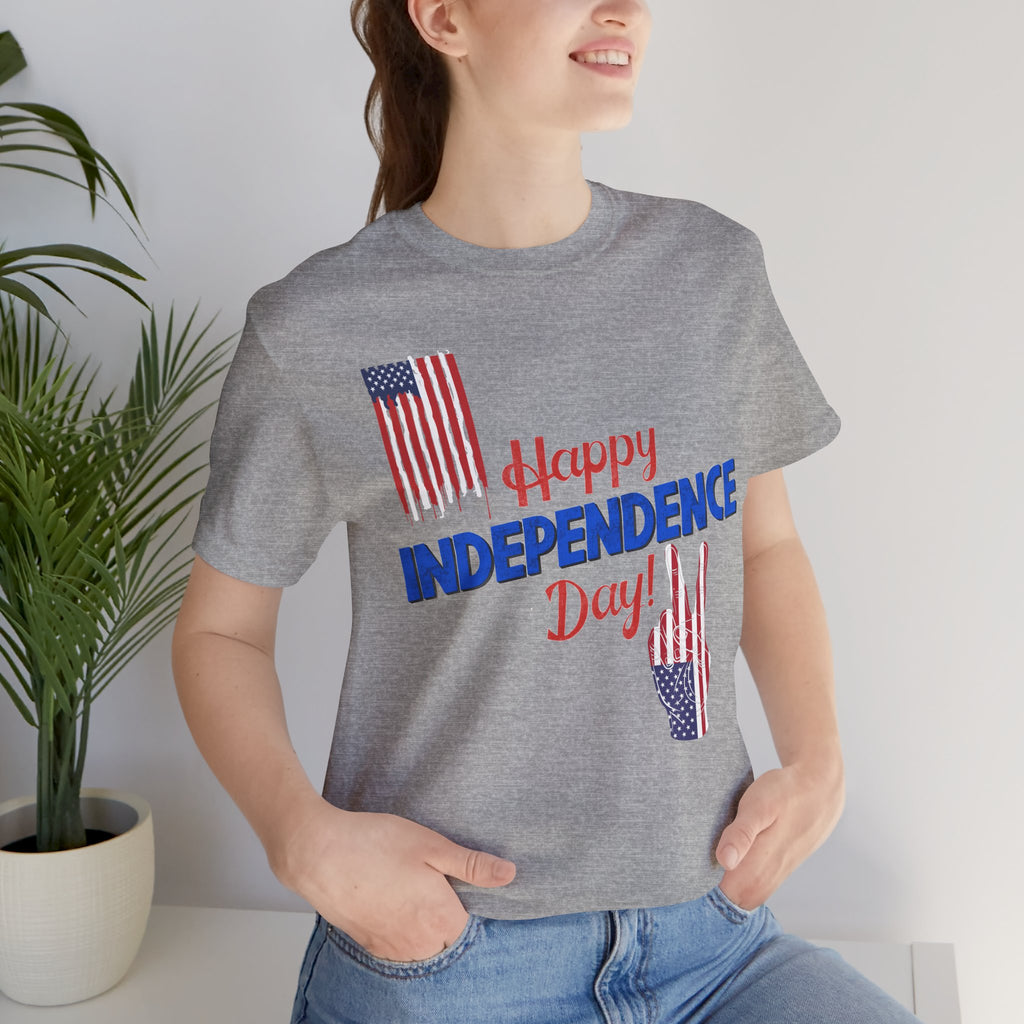 Happy Independence Day Shirt, Patriotic 4th of July T-Shirt, USA Flag Shirt, American Independence Day Tee