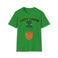 Lucky Charm St. Patrick’s Day T-Shirt — Leprechaun Hat & Beard Graphic