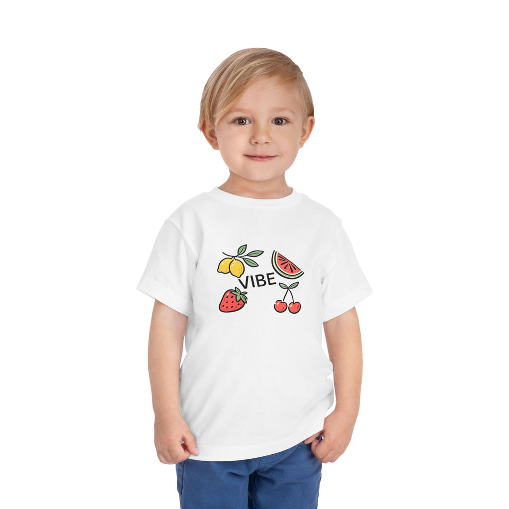 Kids Fruit Shirt Vibe Tee Toddler Summer T-Shirt Cute Lemon Strawberry Cherry Watermelon Graphic Shirt Unisex Kids Gift
