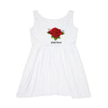 Rose Floral Women's Skater Dress | Casual Summer Dress