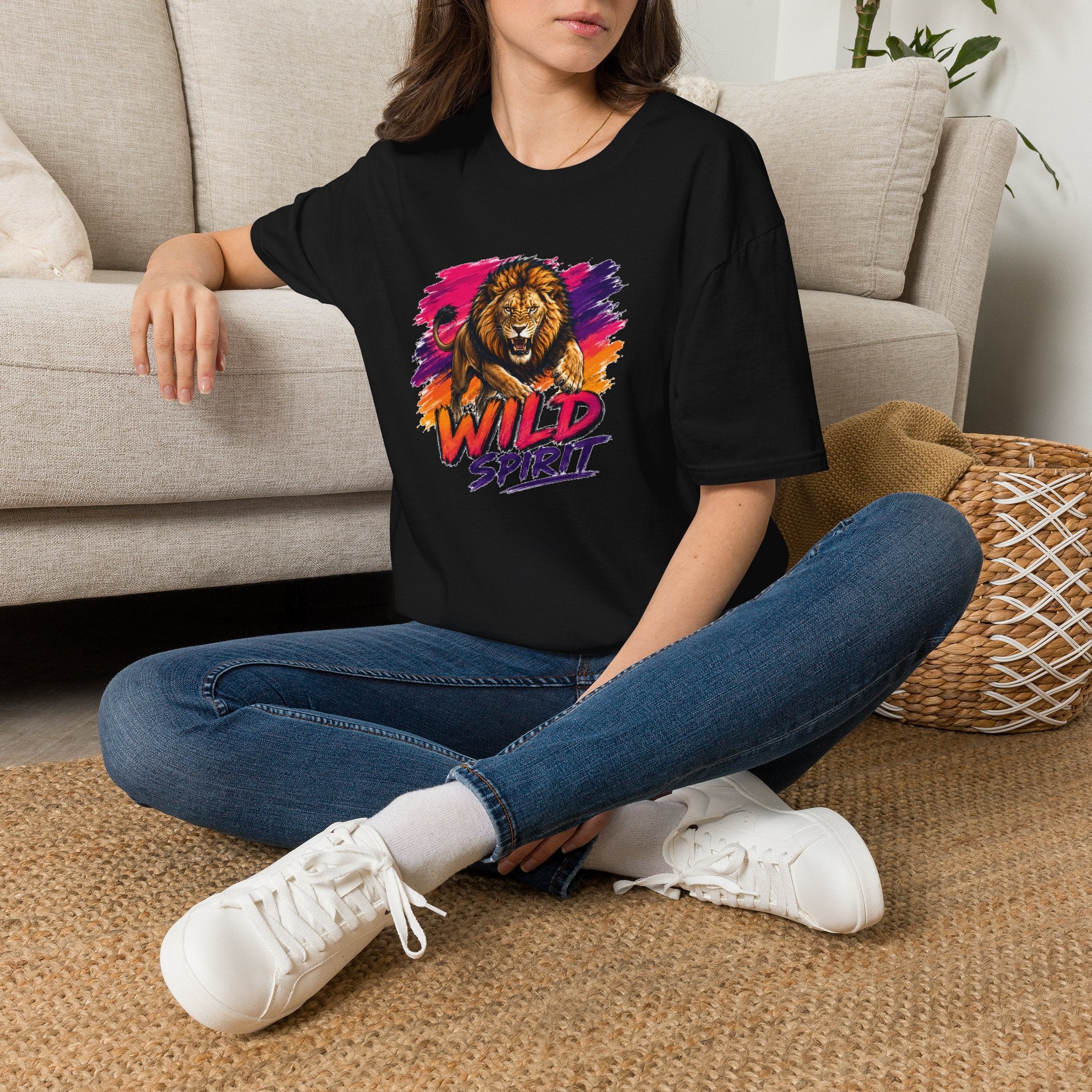 Lion T Shirt, Wild Spirit Shirt, Lion Graphic Tee, Animal Lover Shirt, Wildlife Shirt, Unisex T Shirt, Nature Gift