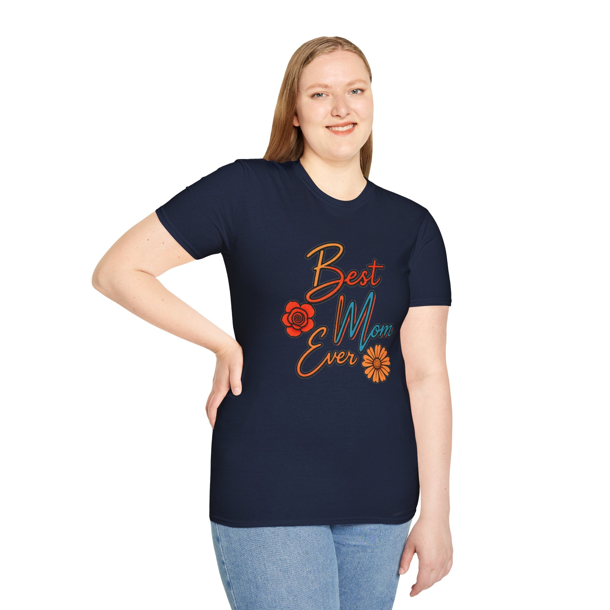 Best Mom Ever T-Shirt, Floral Mom Shirt, Mother’s Day Gift, Cute Retro Mama Tee, Gift for Mom, Unisex Shirt