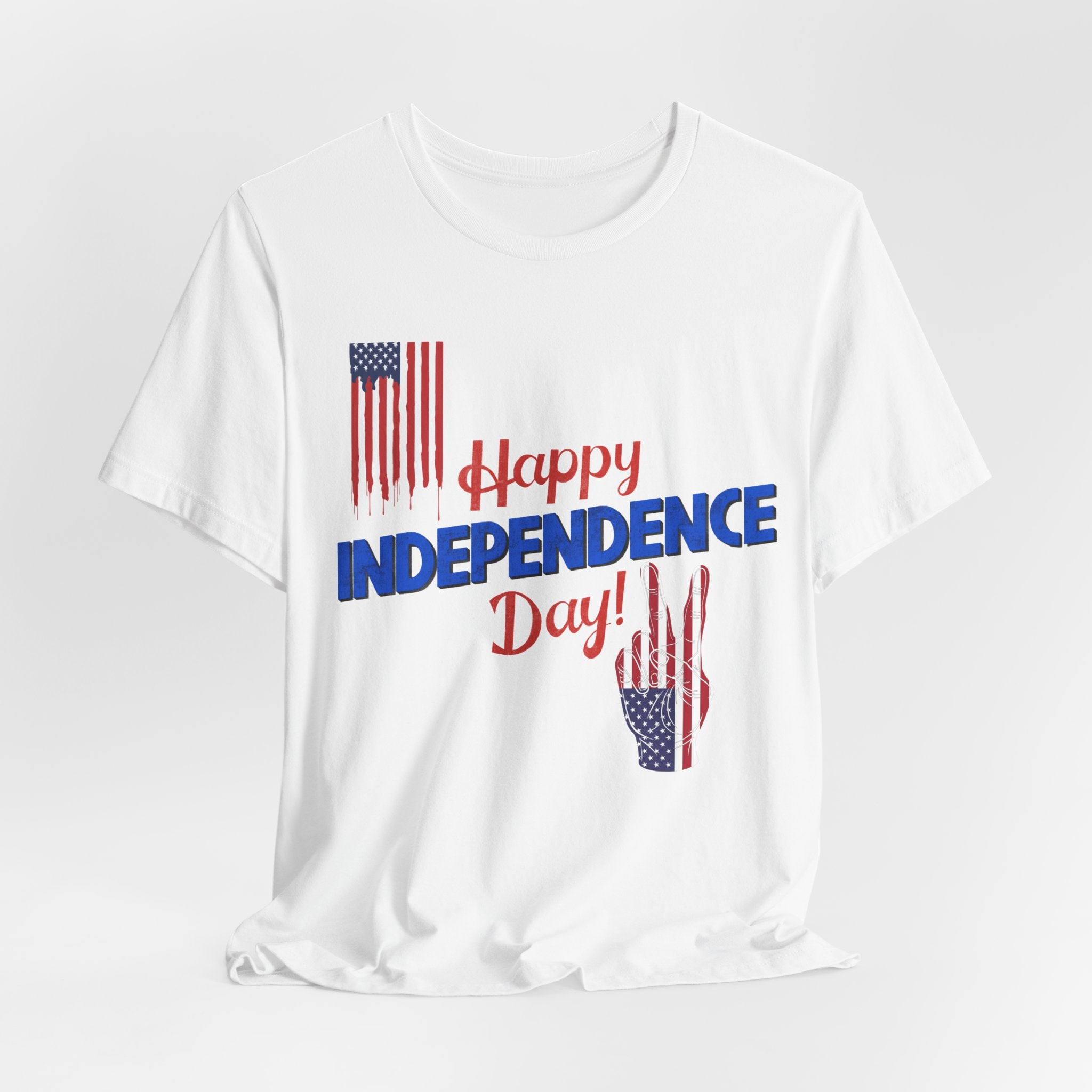 Happy Independence Day Shirt, Patriotic 4th of July T-Shirt, USA Flag Shirt, American Independence Day Tee