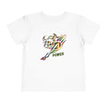 Toddler Tee — Colorful Charging Bull "Power" Graphic