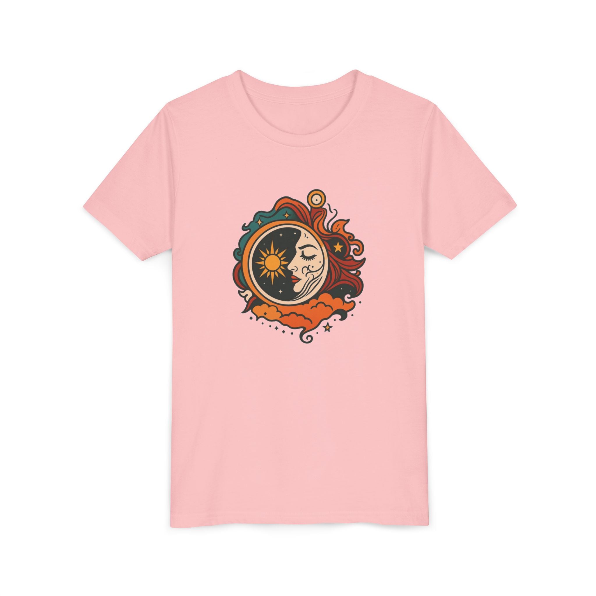 Youth Tee — Sun & Moon Yin Yang Kids Graphic T‑Shirt