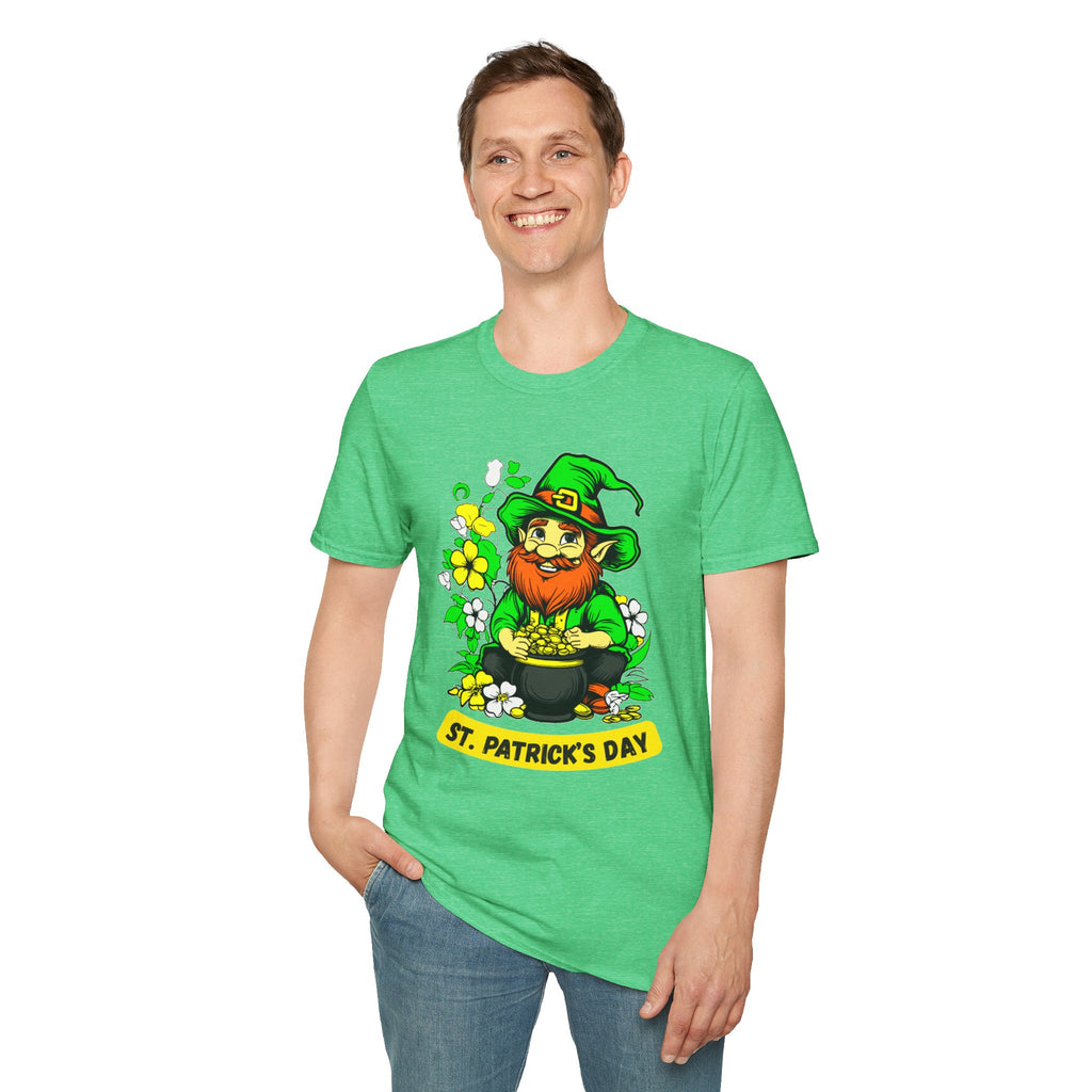 Lucky Leprechaun with Pot of Gold T-Shirt | St. Patrick's Day