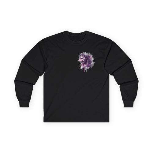 Artistic Watercolor Portrait Long Sleeve Tee
