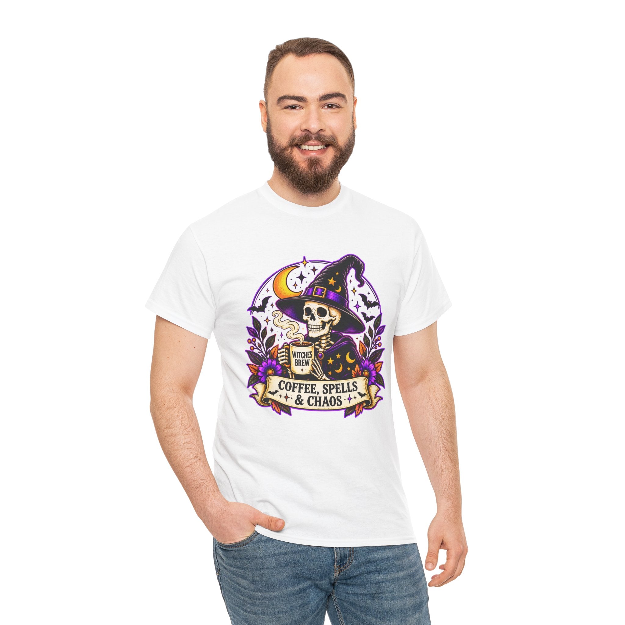 Halloween Skeleton Witch Shirt | Spooky Graphic Tee
