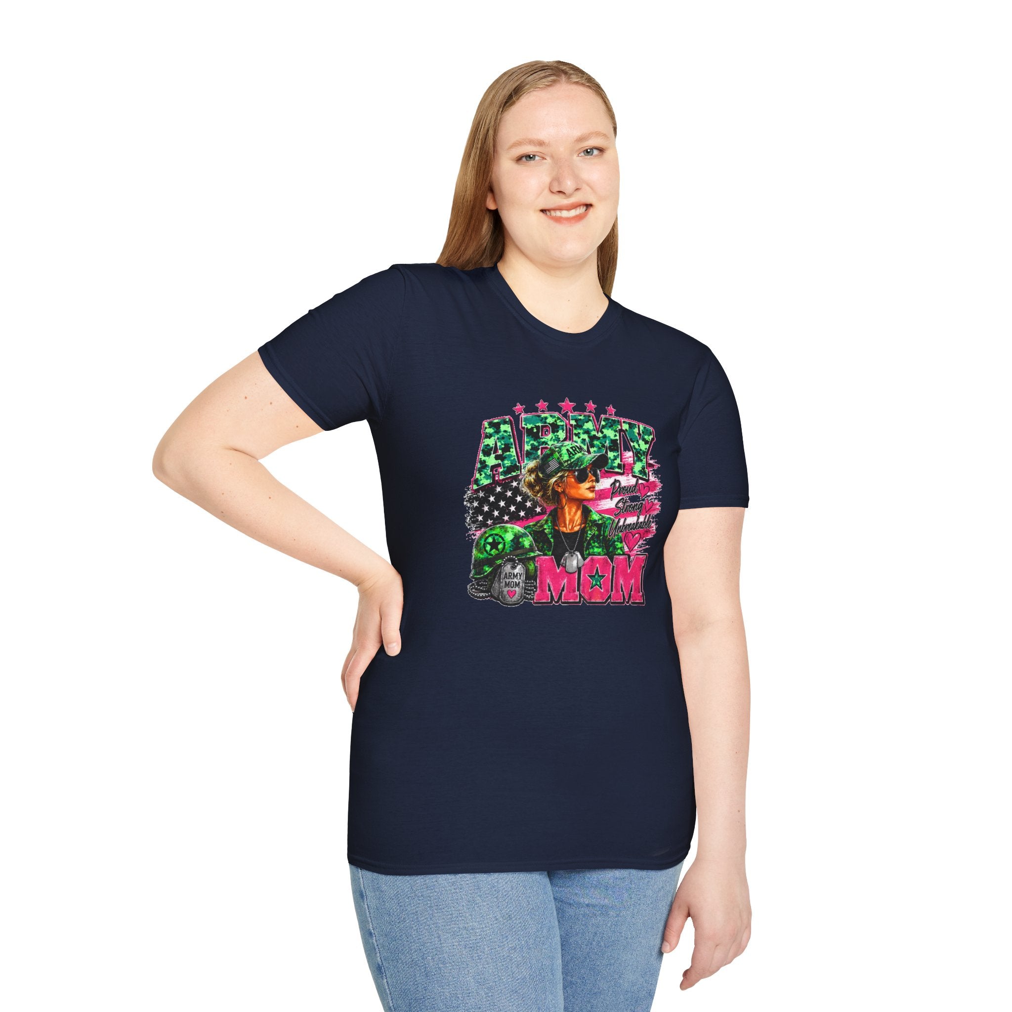 Army Mom Shirt, Military Mom T-Shirt, Army Proud Shirt, Patriotic Mom Gift, Veteran Mom Gift