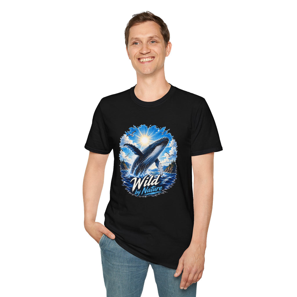 Whale T-Shirt, Ocean Whale Graphic Tee, Wild Nature Shirt, Ocean Lover Gift