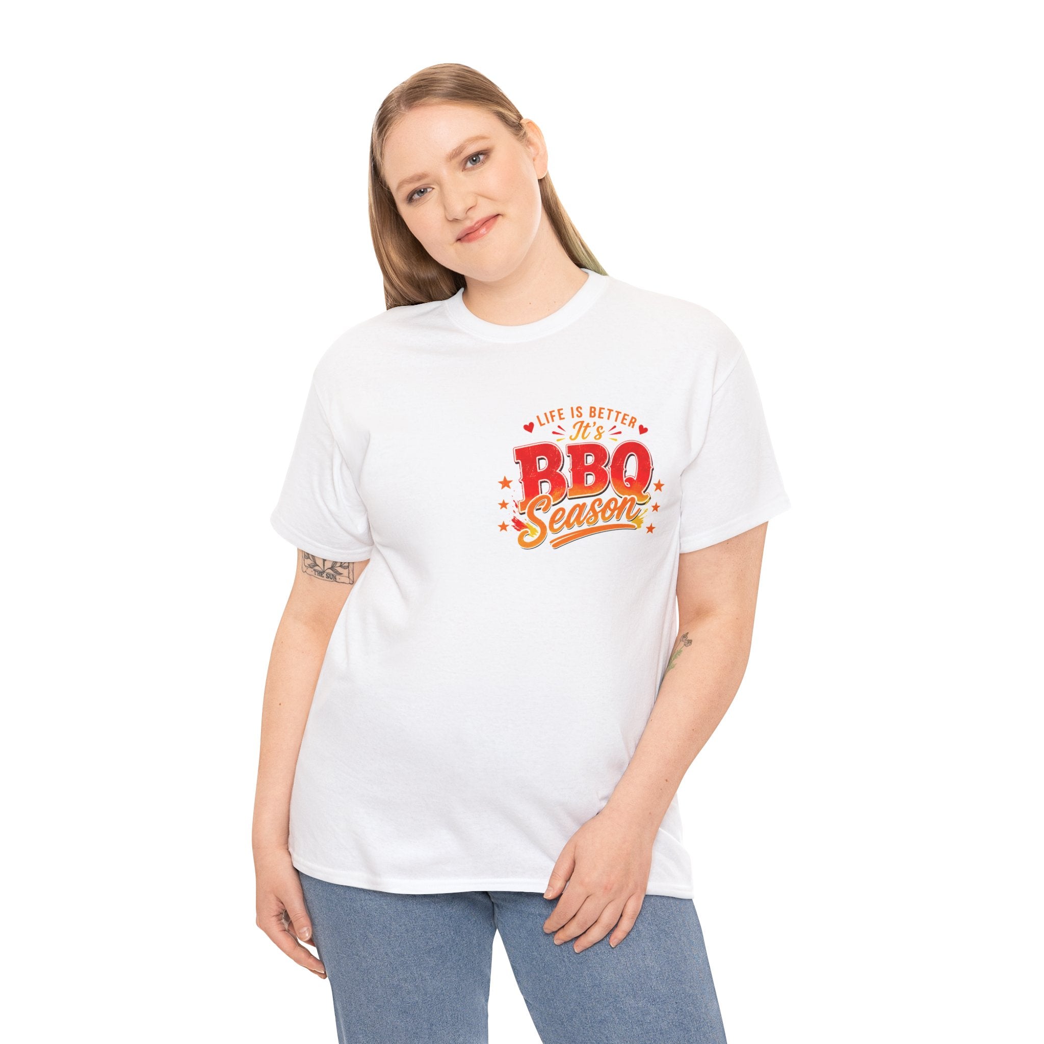 BBQ Season T-Shirt | Life Is Better It's BBQ Season Tee | Funny Grill Shirt | Summer Cookout Tee | Barbecue Lover Gift | Backyard BBQ Shirt