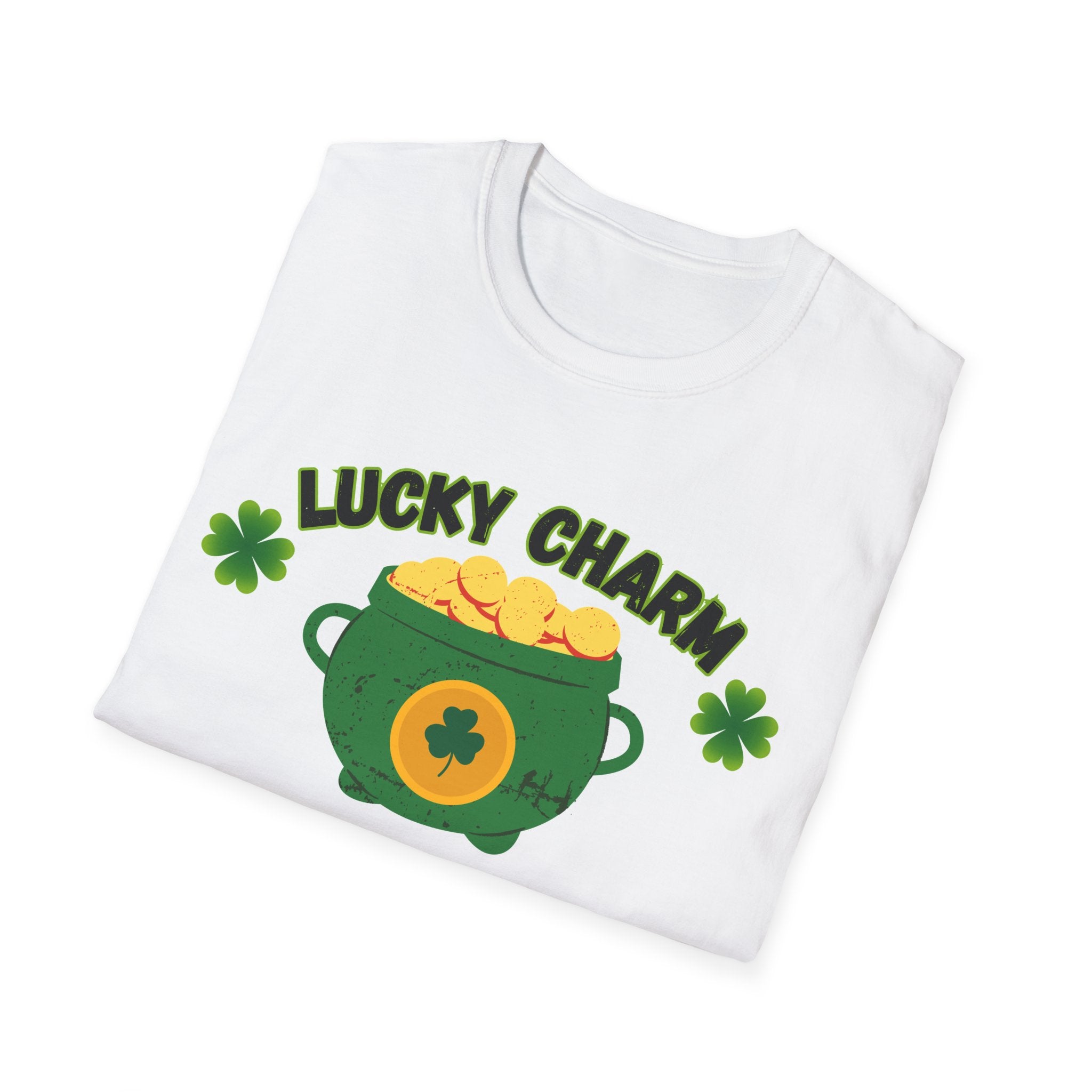 Lucky Charm T-Shirt — Pot of Gold & Shamrock St. Patrick's Day Tee