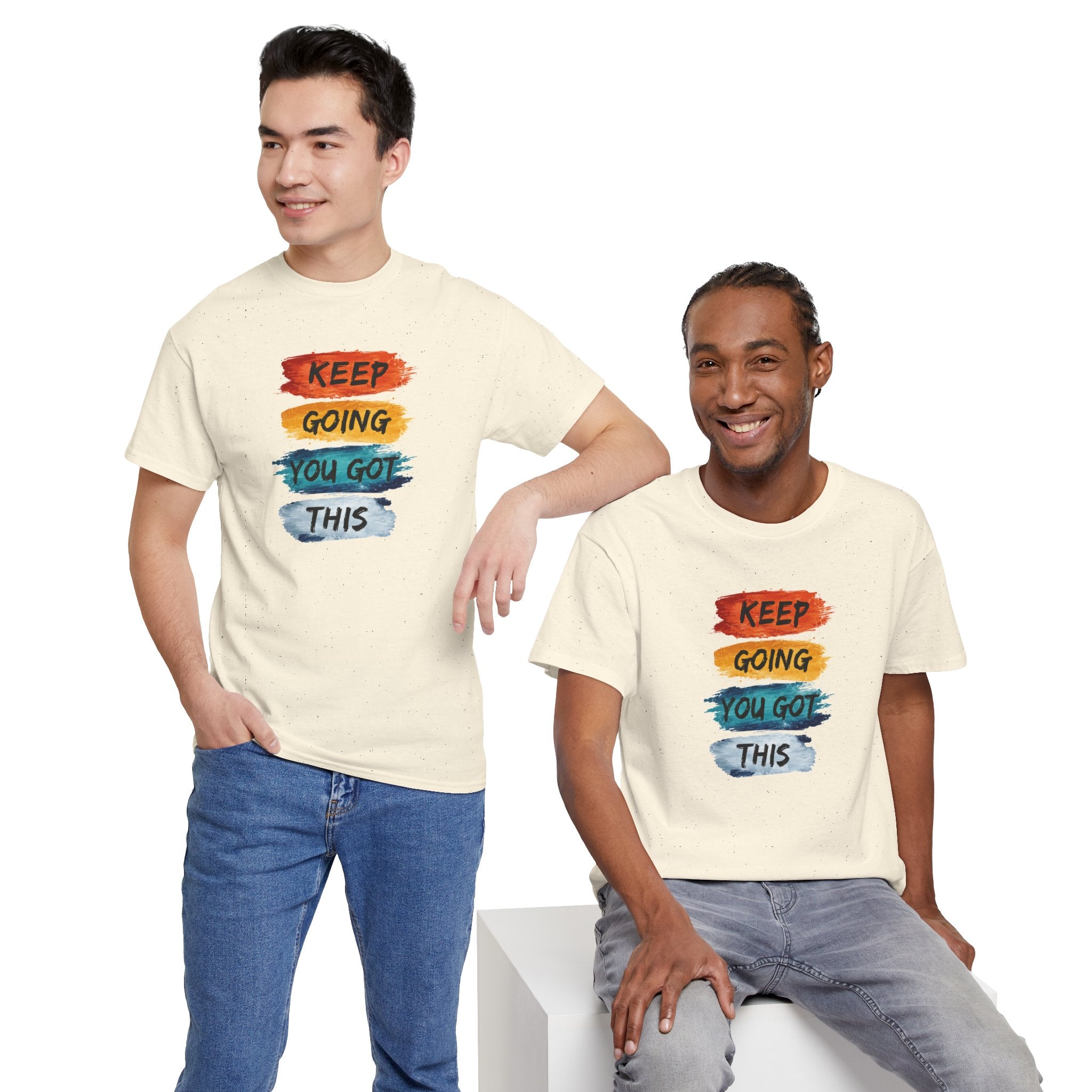 Keep Going You Got This Tee  Motivational Watercolor Brushstroke T-Shirt
