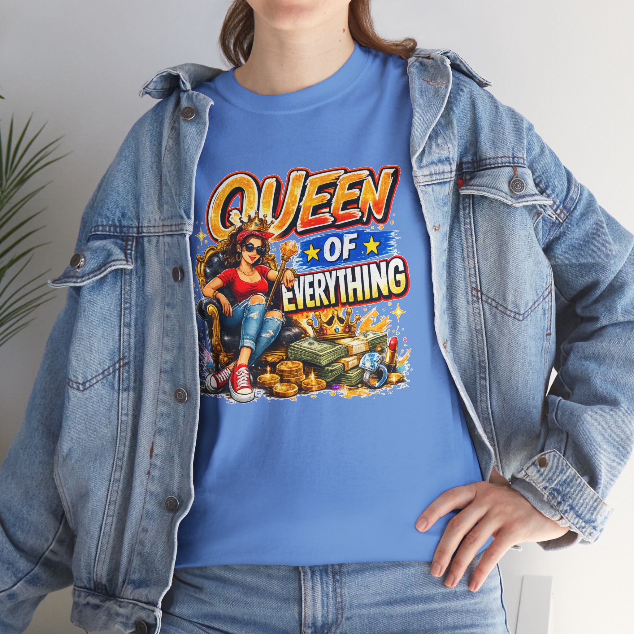 Queen of Everything Shirt | Funny Queen Graphic Tee | Gift for Mom | Boss Lady Shirt | Retro Vintage Tee