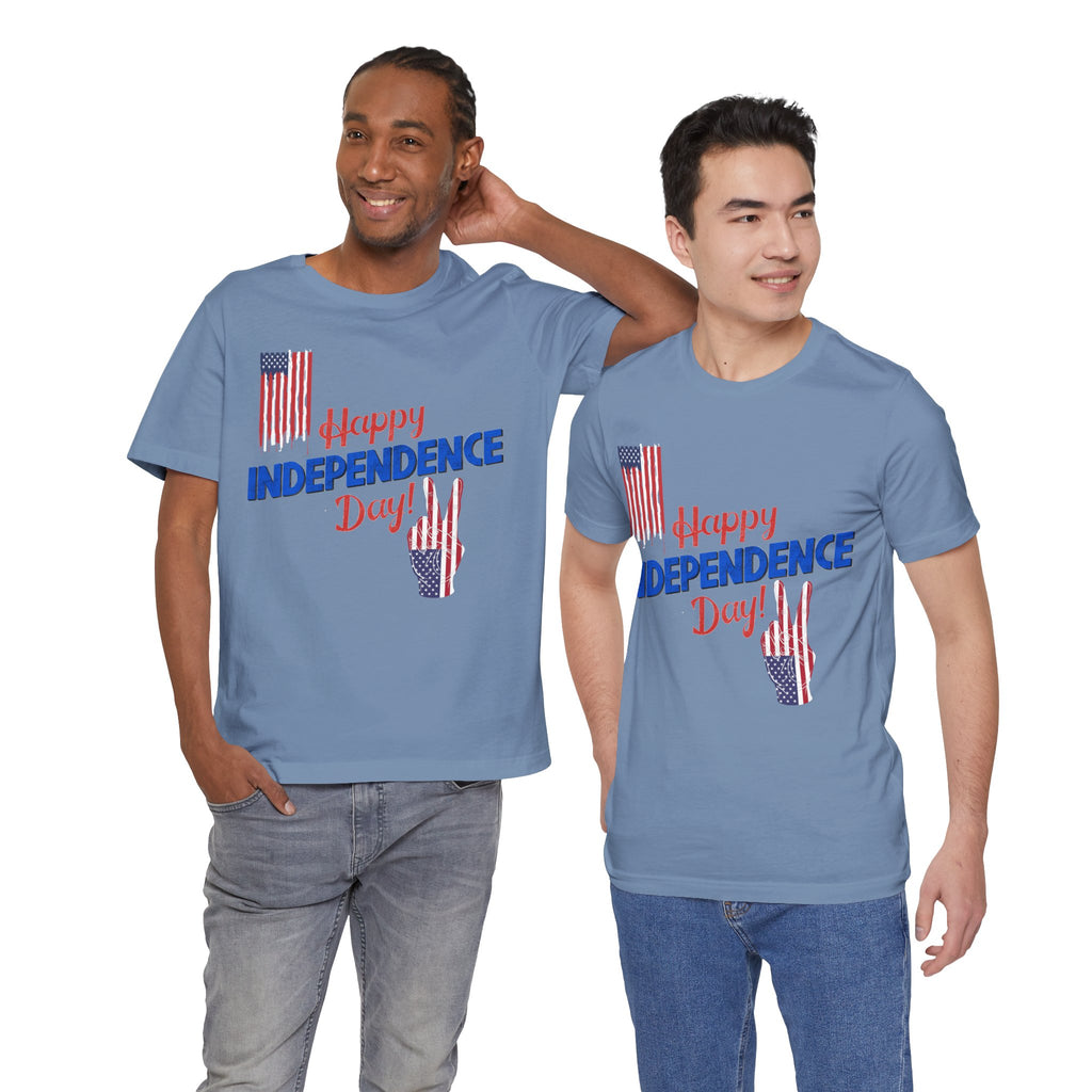 Happy Independence Day Shirt, Patriotic 4th of July T-Shirt, USA Flag Shirt, American Independence Day Tee