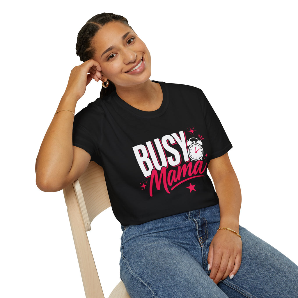 Busy Mama T-Shirt | Funny Mom Shirt | Cute Mother Graphic Tee | Gift for Mom | Busy Mom Life Shirt
