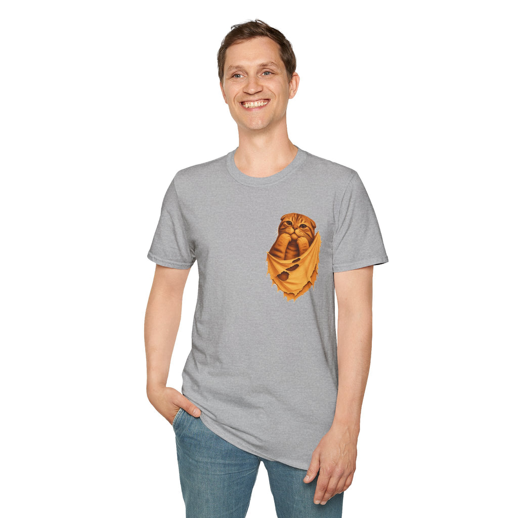 Cat in a Pocket T-Shirt — Cute Pocket Kitten Graphic Tee
