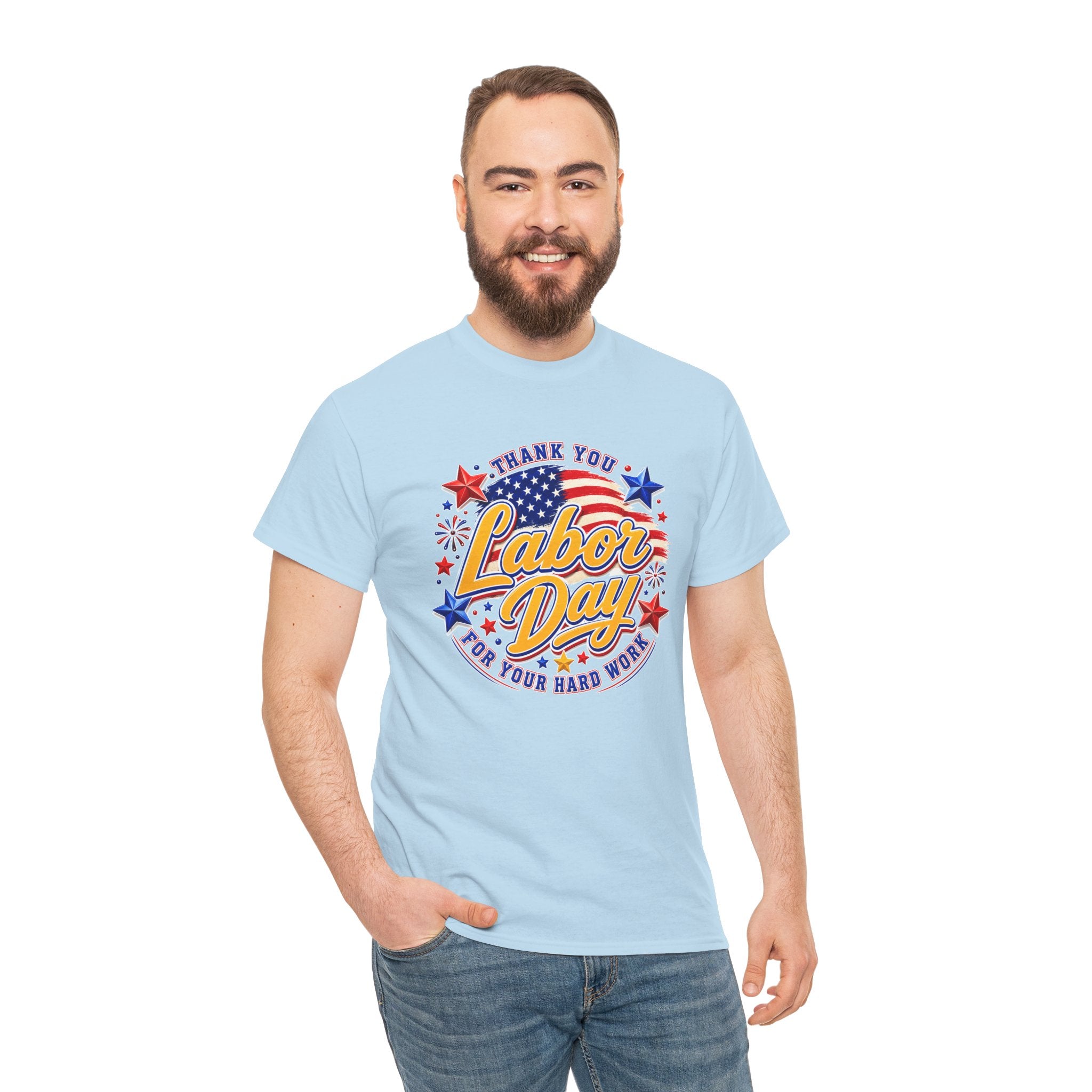 Labor Day Shirt, Thank You Labor Day Tee, Working Today Building Tomorrow Shirt, Patriotic Worker T-Shirt, Construction Gift
