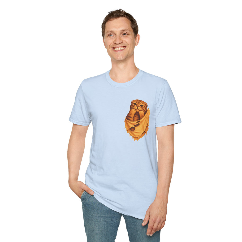 Cat in a Pocket T-Shirt — Cute Pocket Kitten Graphic Tee