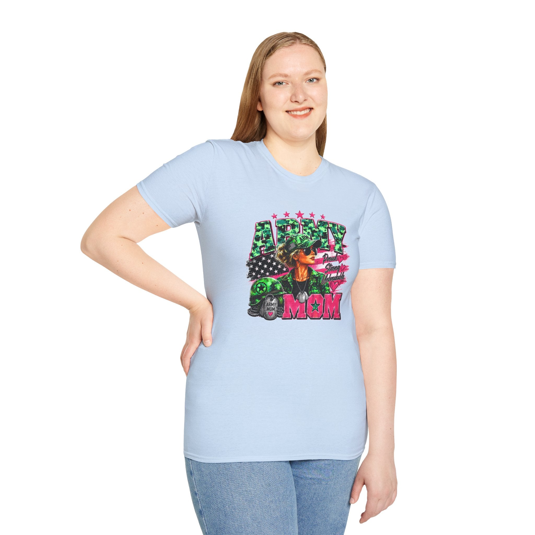Army Mom Shirt, Military Mom T-Shirt, Army Proud Shirt, Patriotic Mom Gift, Veteran Mom Gift