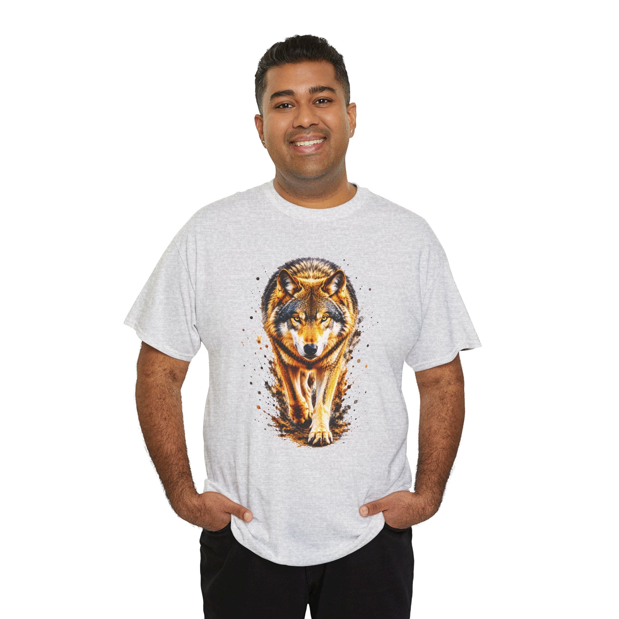 Wolf Graphic T-Shirt, Majestic Wolf Tee, Wildlife Animal Shirt, Unisex Nature Graphic Tee, Wolf Lover Gift, Forest Wolf Shirt