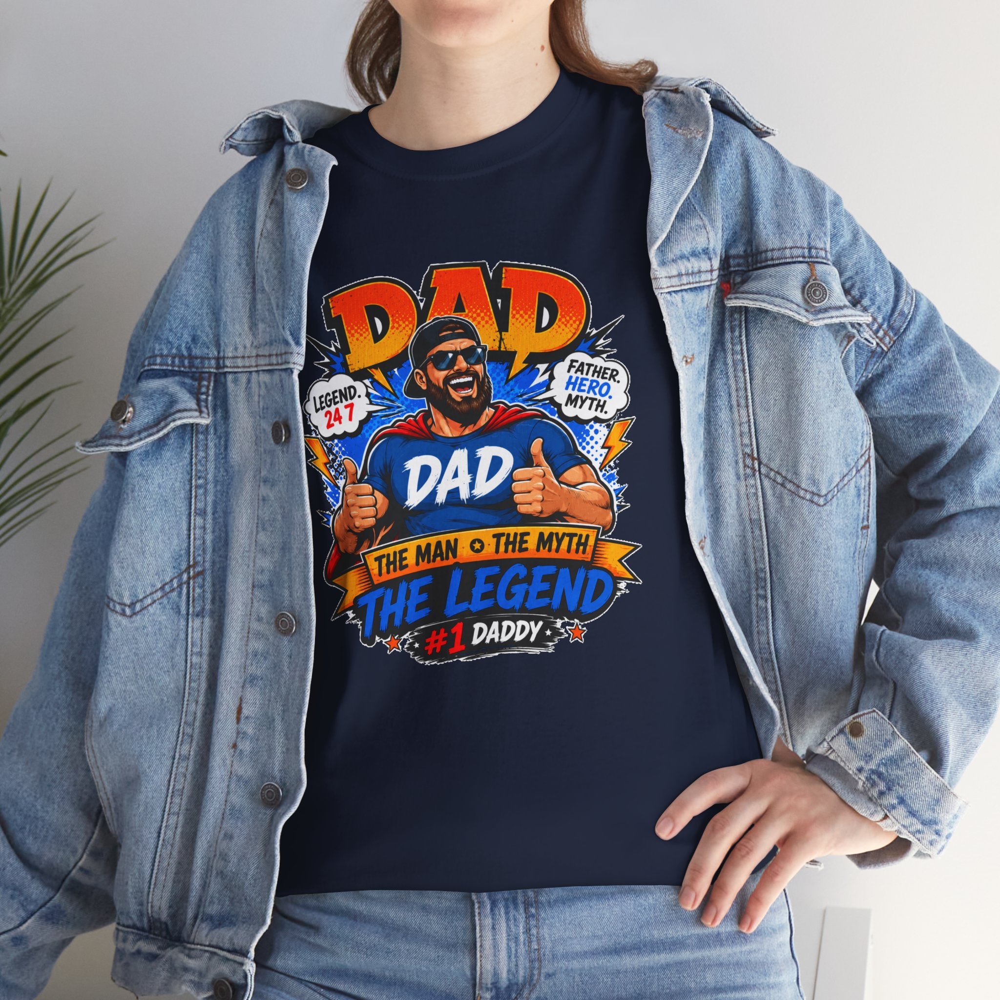 Funny Dad Shirt, Dad The Legend Tee, Father's Day Gift for Dad, Cool Dad Graphic T-Shirt, Best Dad Ever Shirt, Dad Gift