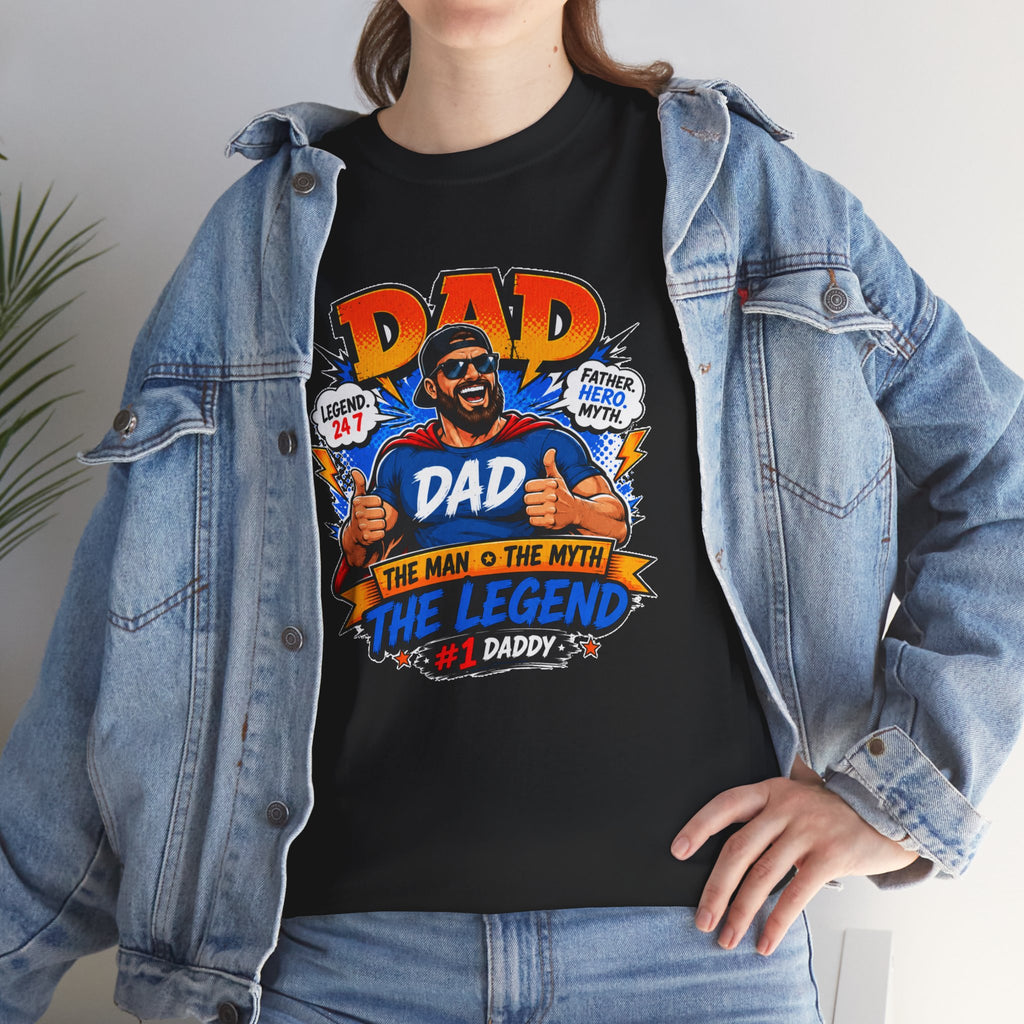 Funny Dad Shirt, Dad The Legend Tee, Father's Day Gift for Dad, Cool Dad Graphic T-Shirt, Best Dad Ever Shirt, Dad Gift