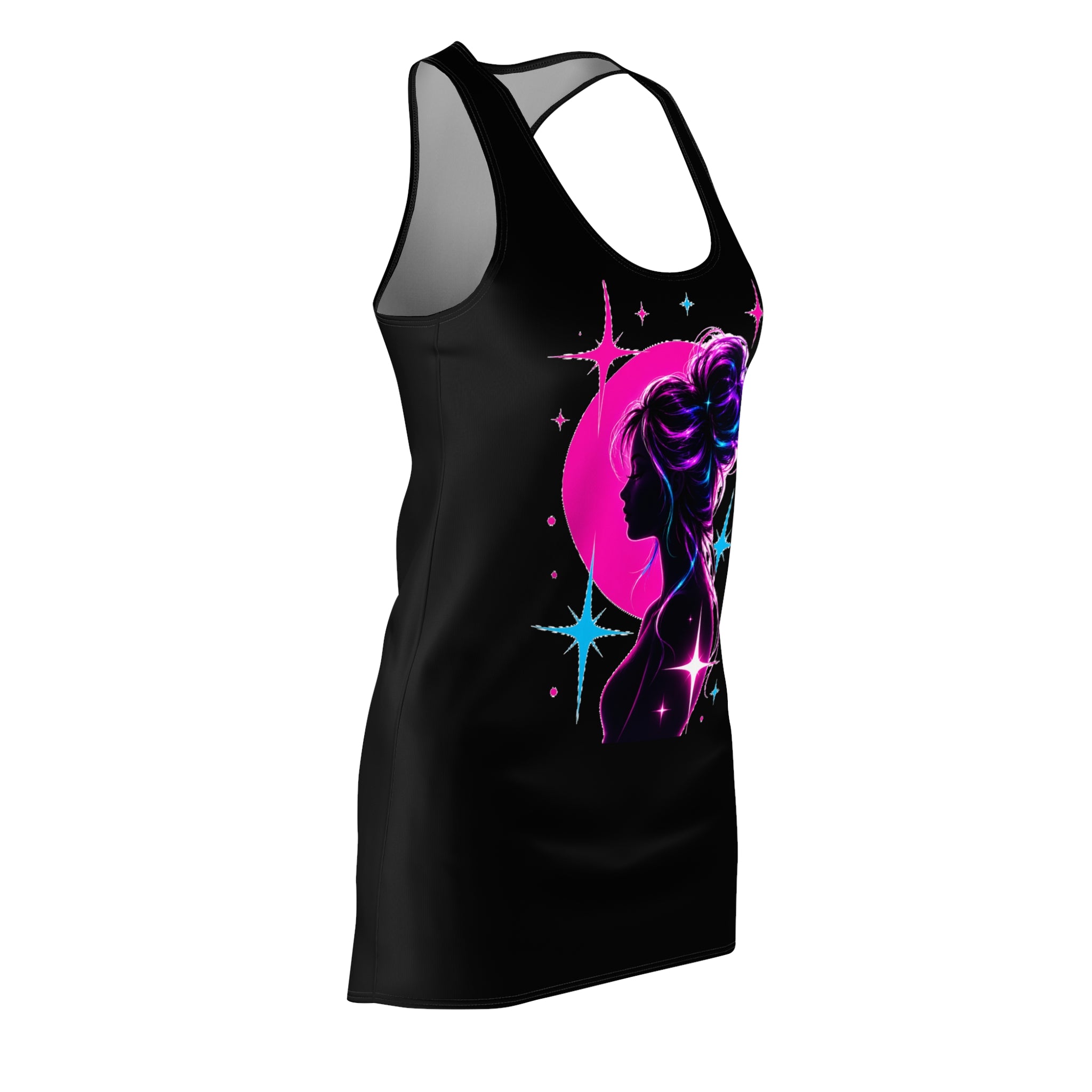 Neon Cosmic Goddess Racerback Dress