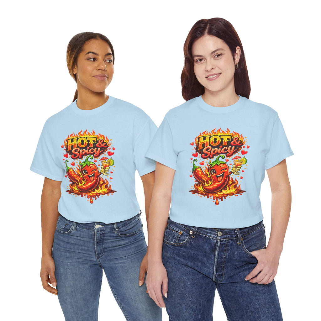 Hot & Spicy Pepper Shirt, Funny Chili Graphic Tee, Cute Food Lover T-Shirt, Spicy Gift