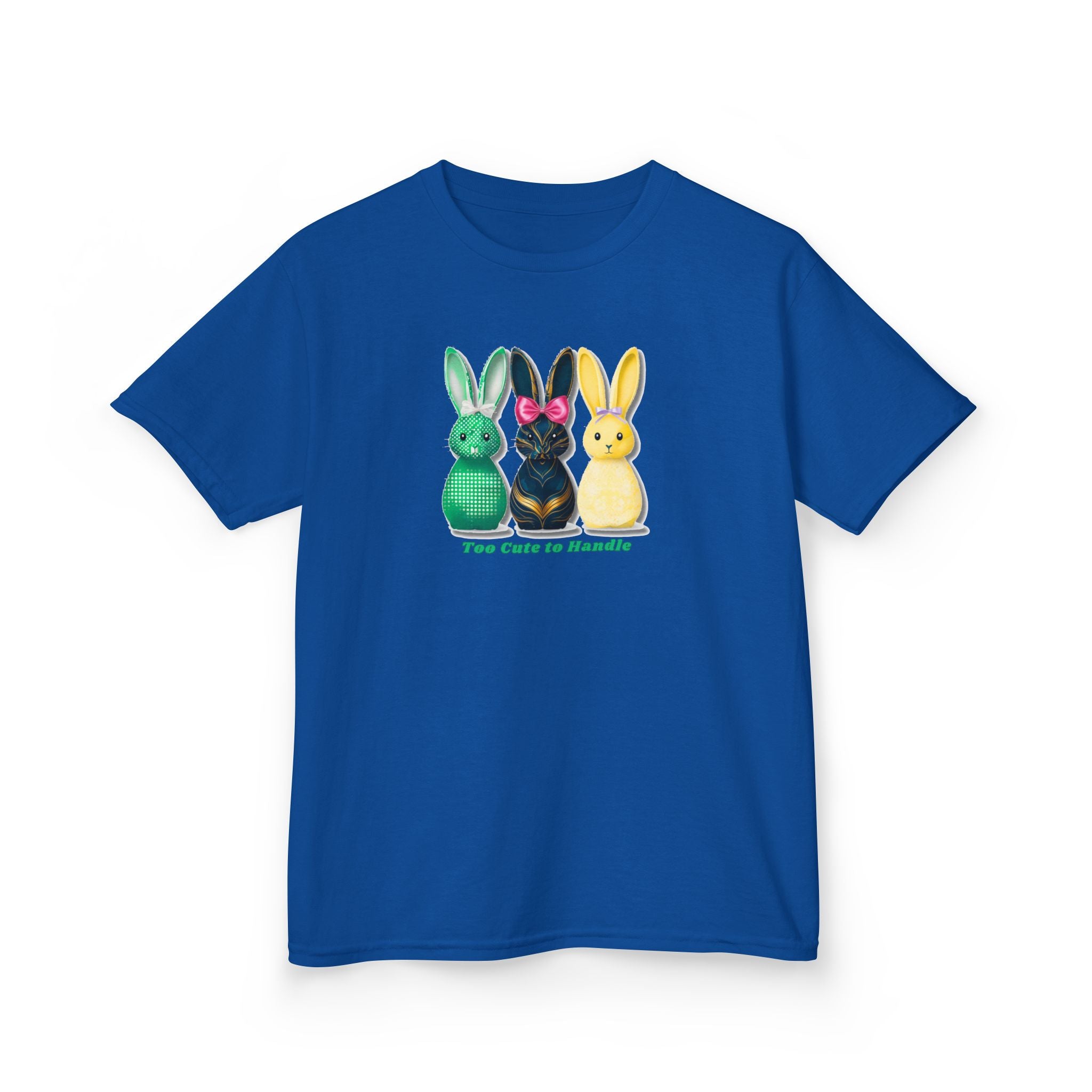 Kids Tee — Colorful Bunny Trio "You Color Me Beautiful" Easter Shirt