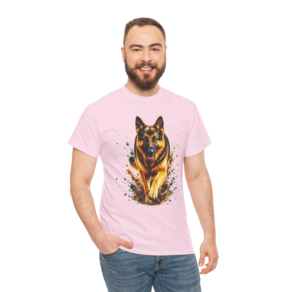German Shepherd Running T-Shirt, German Shepherd Graphic Tee, Dog Lover Shirt, Unisex German Shepherd Tee, Gift for Dog Owner, K9 Animal Shirt