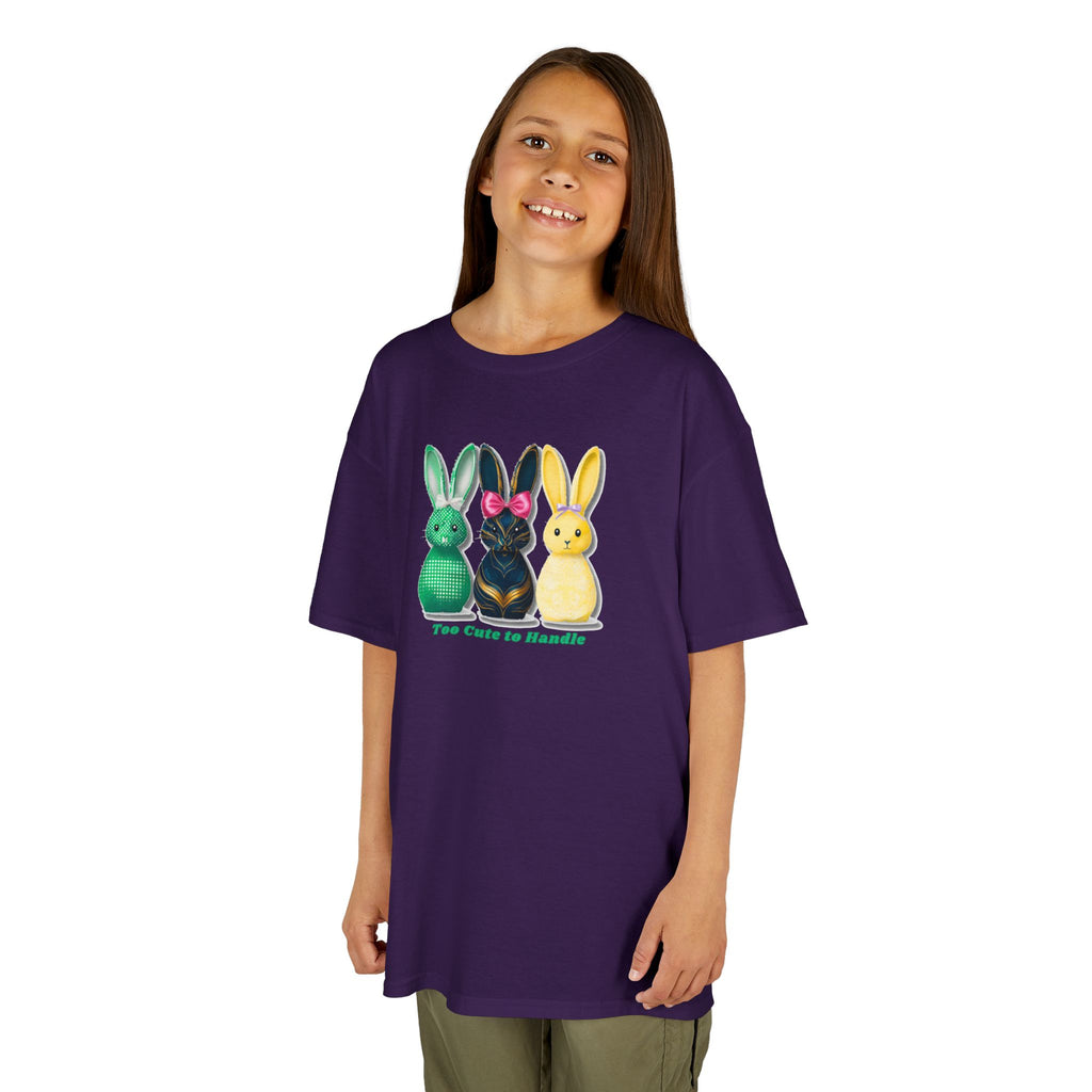 Kids Tee — Colorful Bunny Trio "You Color Me Beautiful" Easter Shirt
