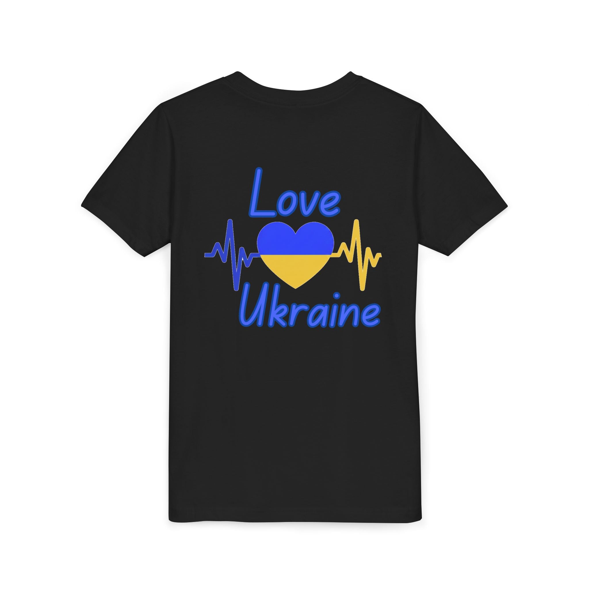 Youth Tee — Love Ukraine Heartbeat Kids Shirt