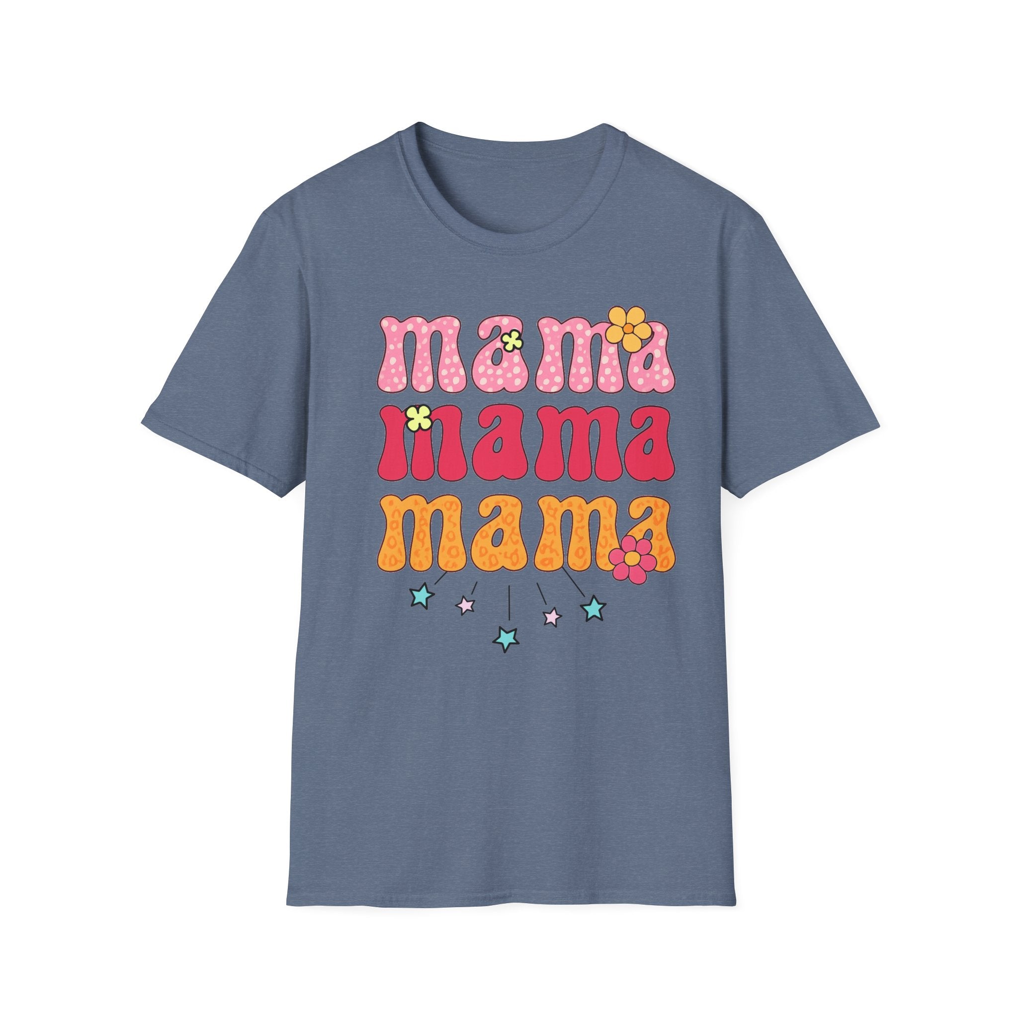 Mama Shirt, Retro Mama Tee, Cute Mom Shirt, Mother's Day Gift, Floral Mama Shirt, Trendy Mom T-Shirt