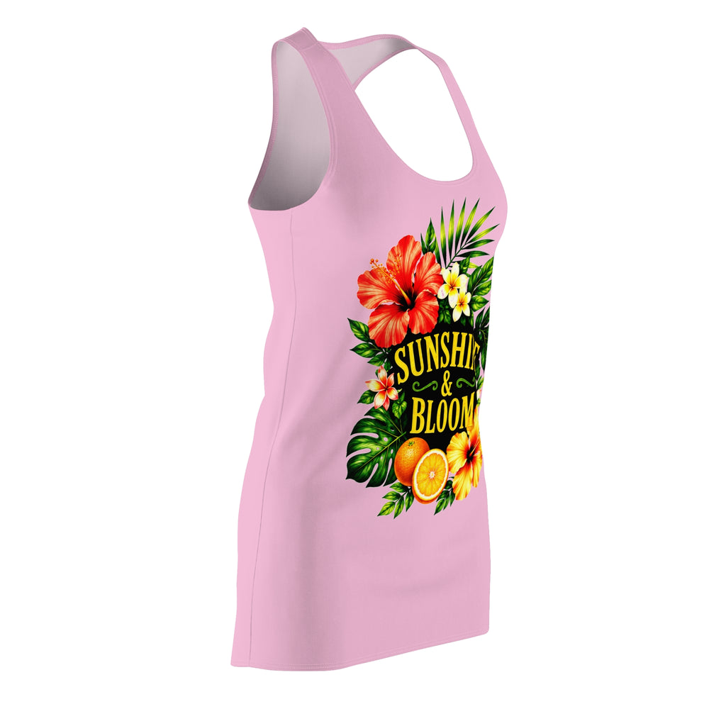 Sunshine & Bloom Racerback Dress – Tropical Floral Summer Sundress