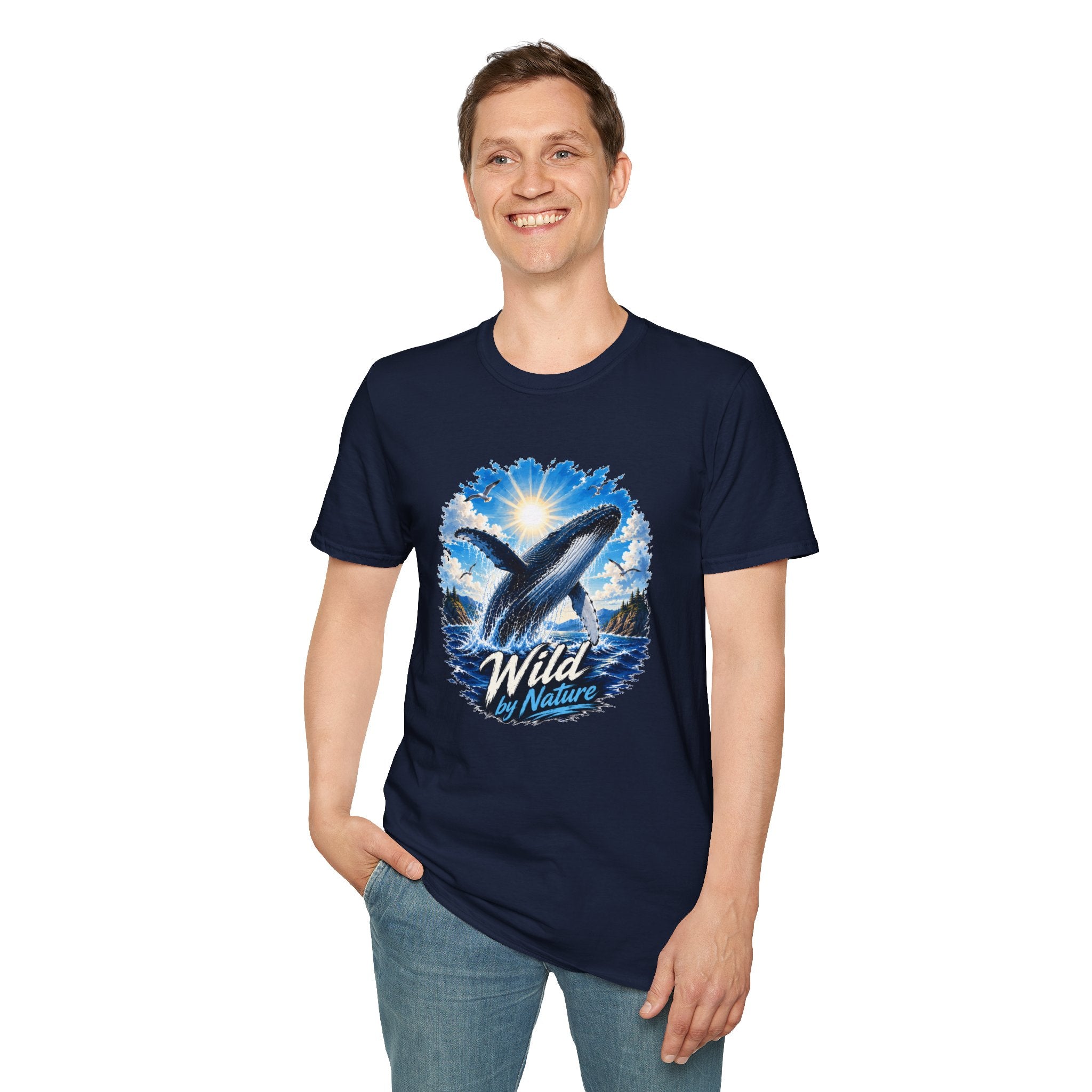 Whale T-Shirt, Ocean Whale Graphic Tee, Wild Nature Shirt, Ocean Lover Gift