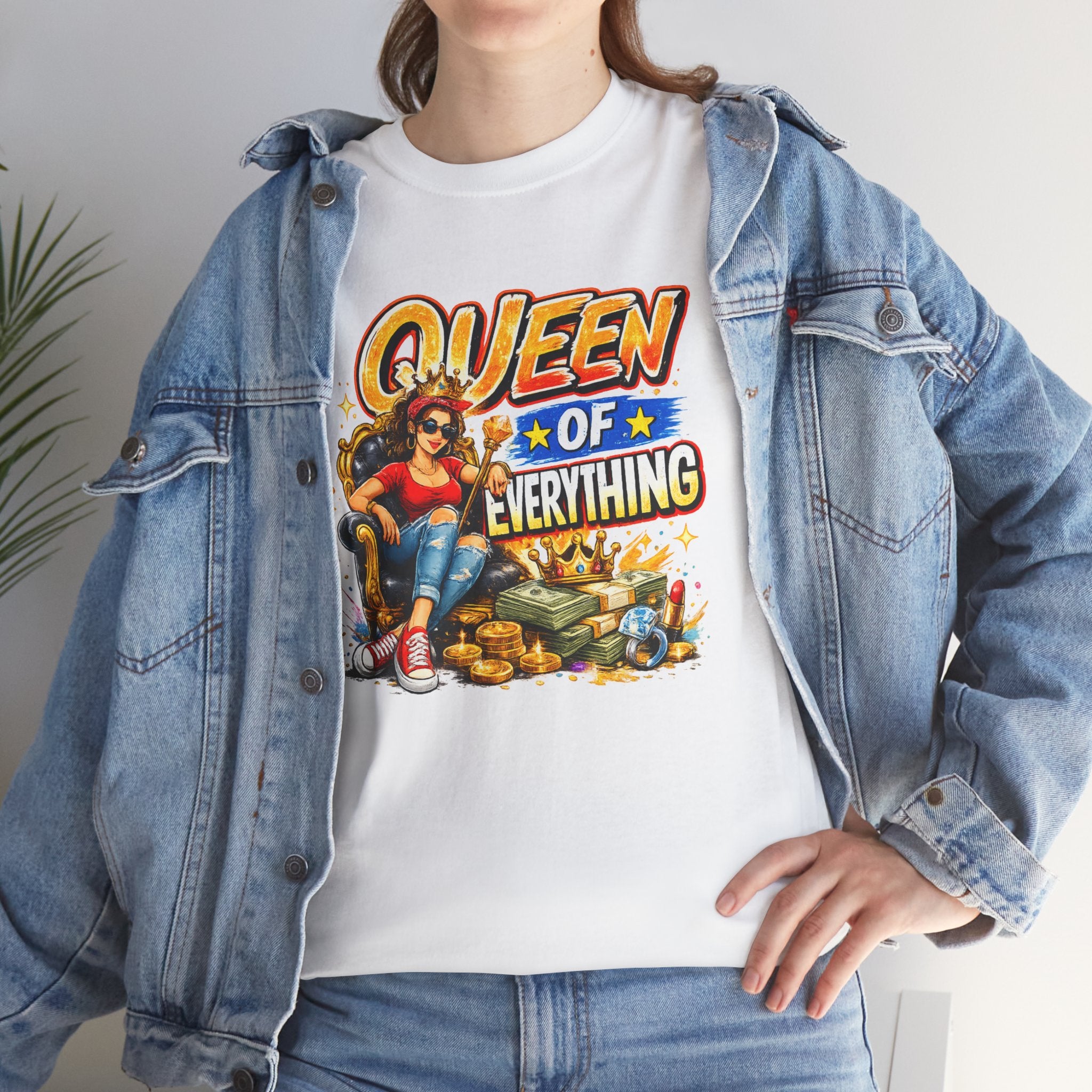 Queen of Everything Shirt | Funny Queen Graphic Tee | Gift for Mom | Boss Lady Shirt | Retro Vintage Tee