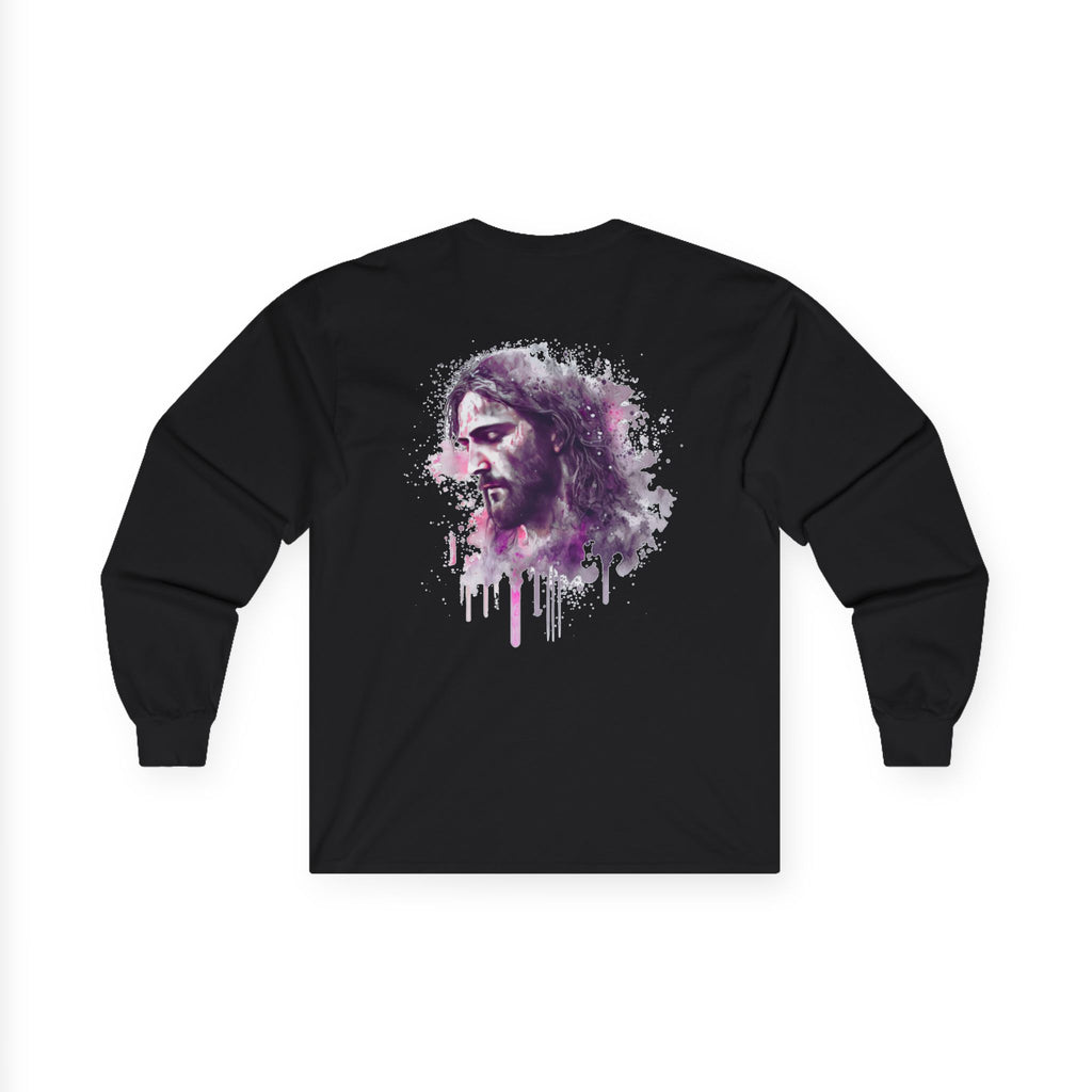Artistic Watercolor Portrait Long Sleeve Tee