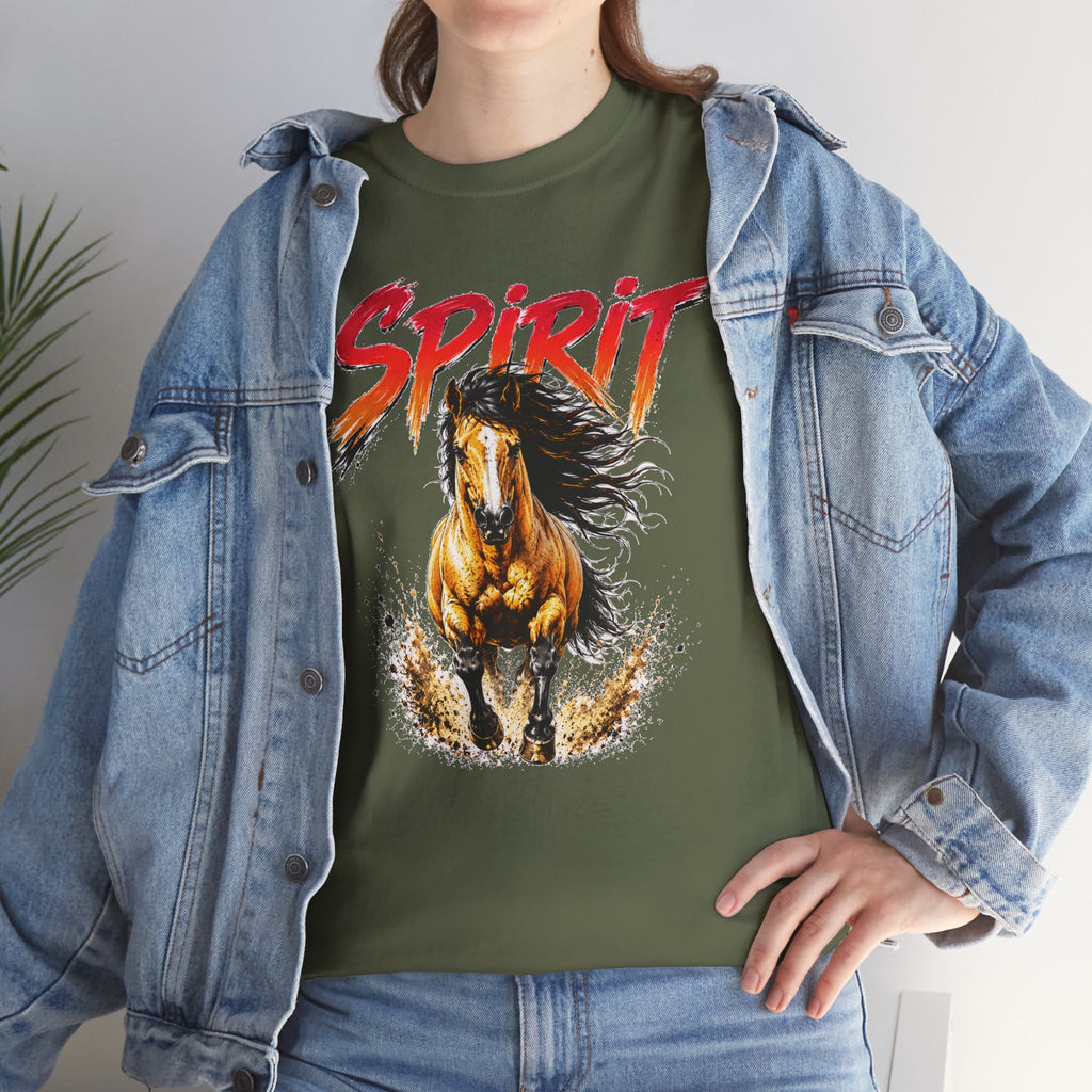 Spirit Running Horse T-Shirt — Wild Mustang Graphic Tee