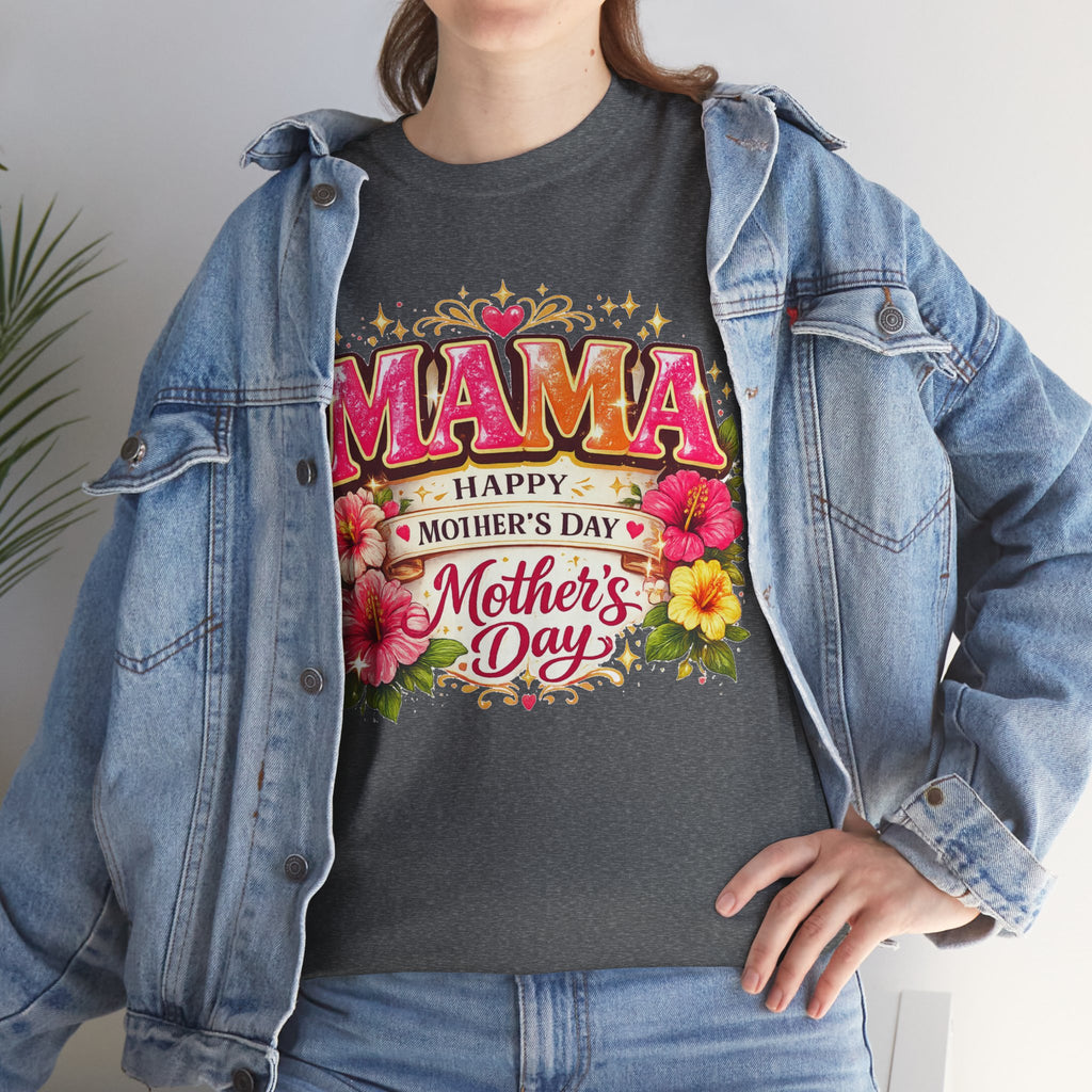 Mama Floral Shirt for Women, Mother's Day Gift for Mom, Cute Flower Graphic Tee, Mama Life T-Shirt, Birthday Gift for Mother, Mom Appreciation Gift